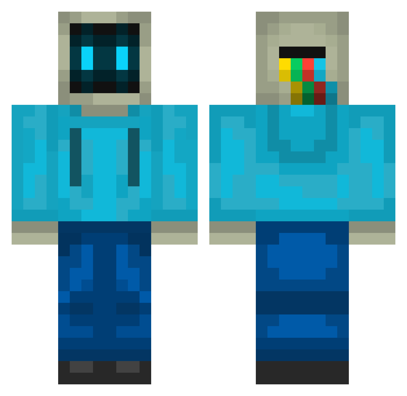 illustriuos0211 Minecraft skin, front and back view
