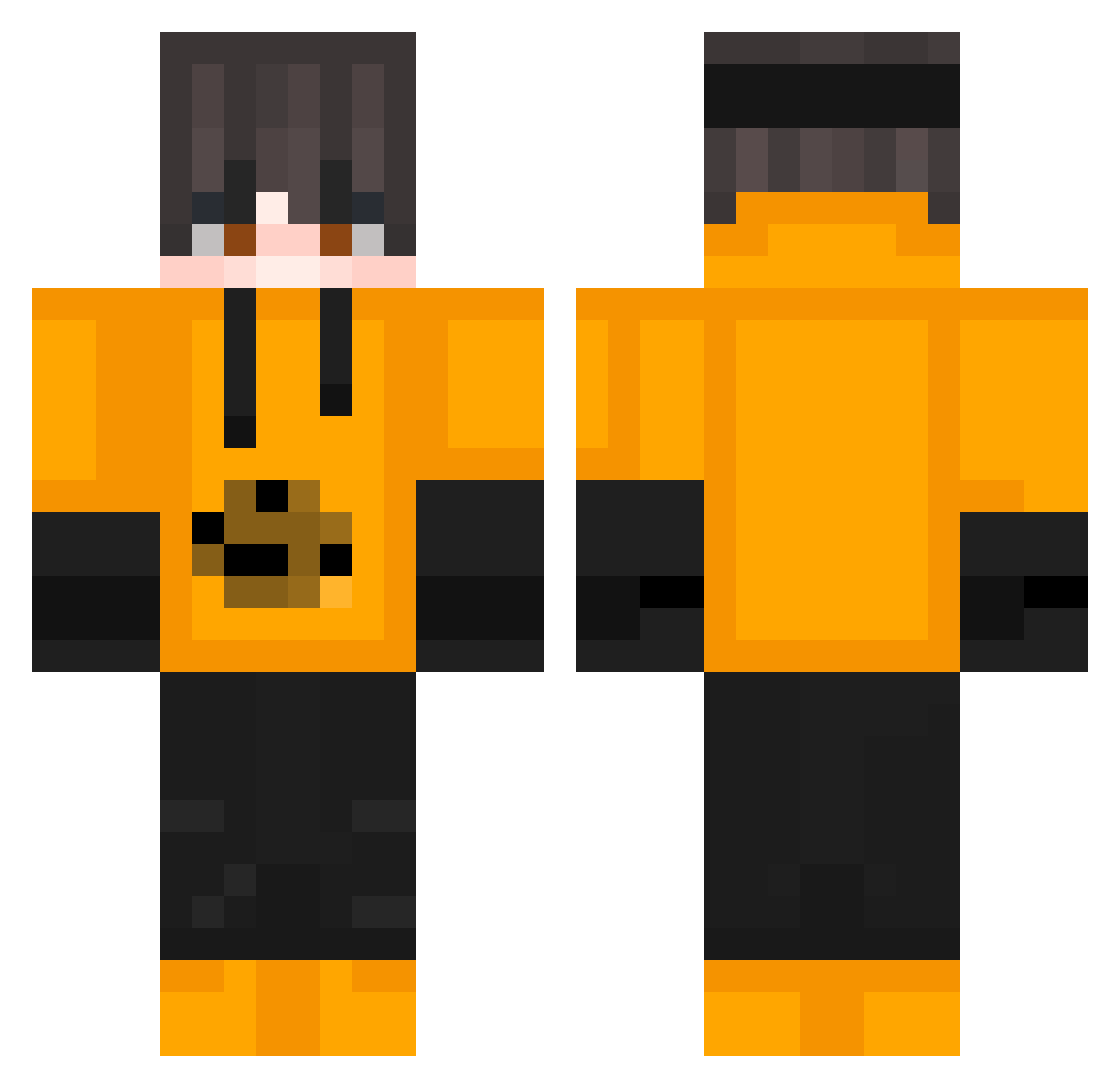 razvandusa7 Minecraft skin, front and back view