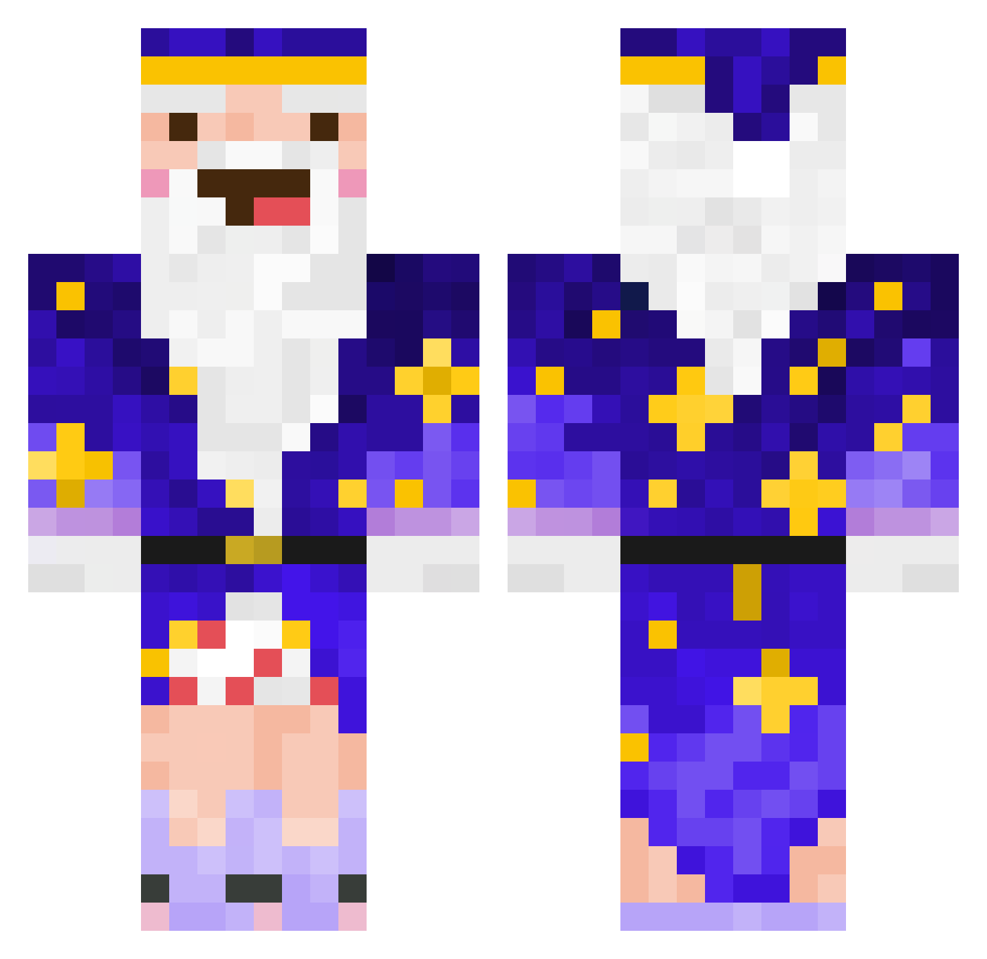 bigdog427 Minecraft skin, front and back view