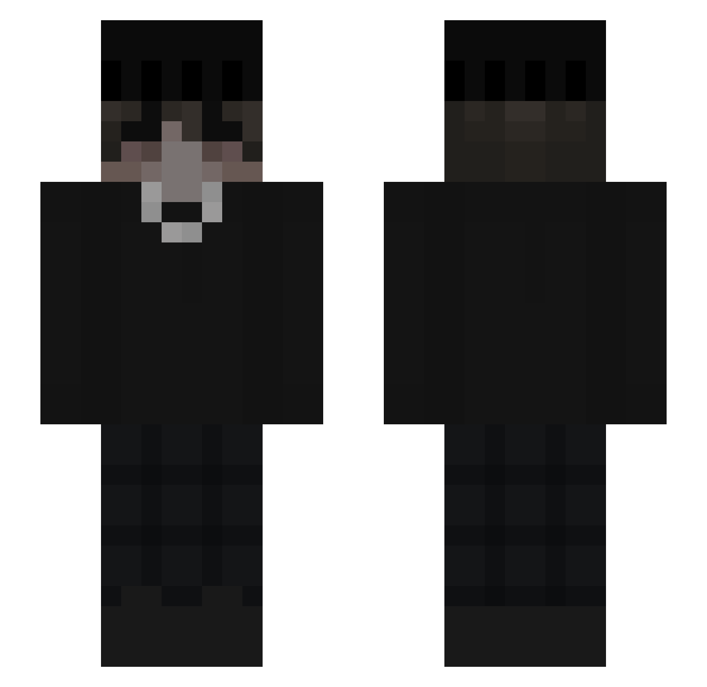 ShareLOL Minecraft skin, front and back view