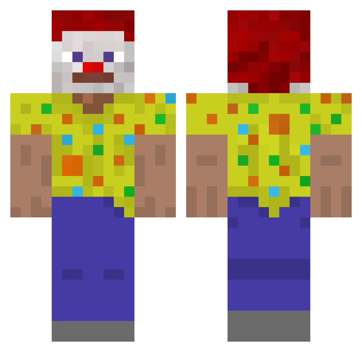 spioooooch Minecraft skin, front and back view