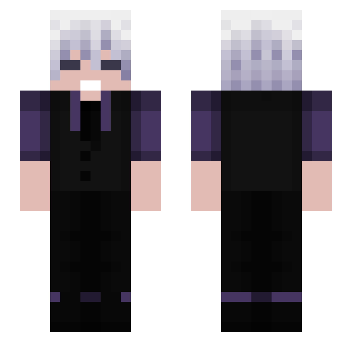 T1nkez Minecraft skin, front and back view