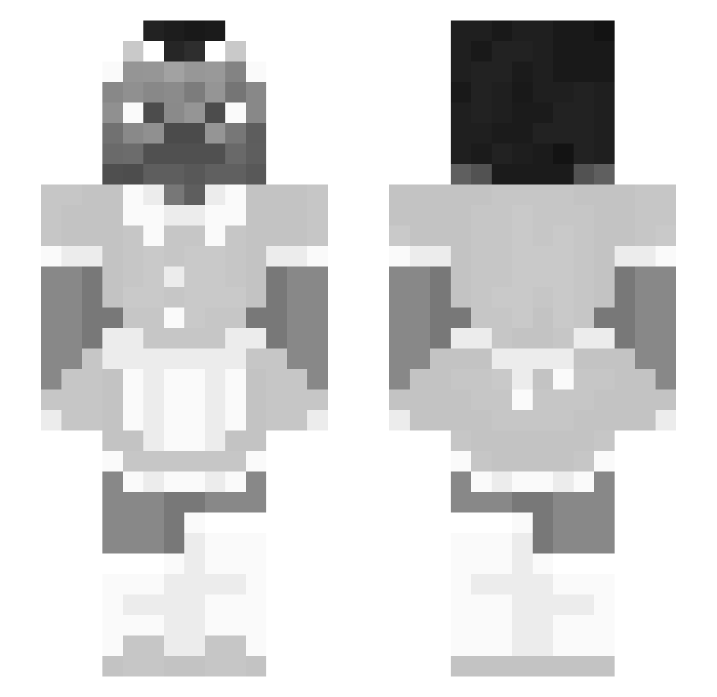 trumpus Minecraft skin, front and back view