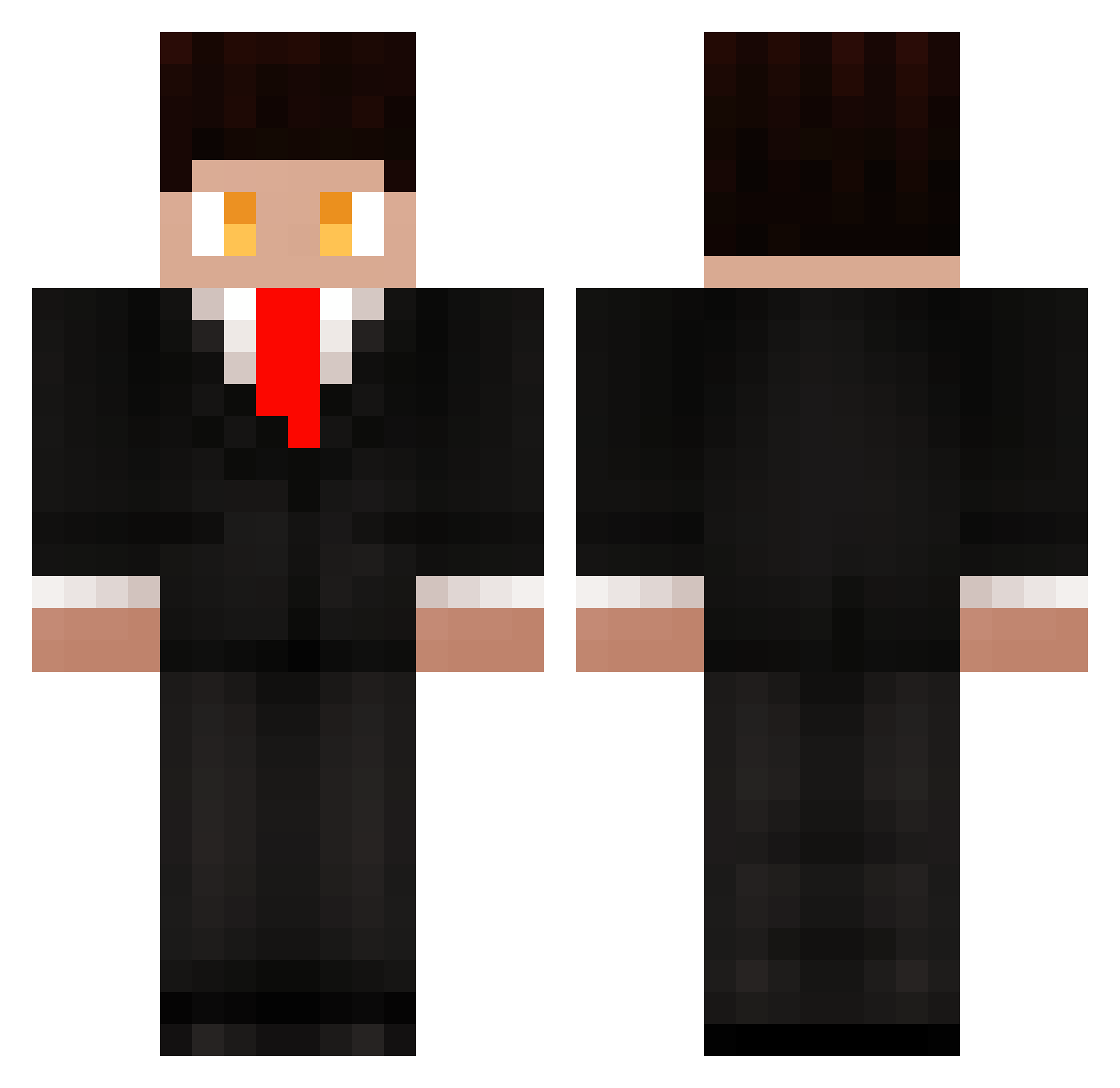 vexercii Minecraft skin, front and back view
