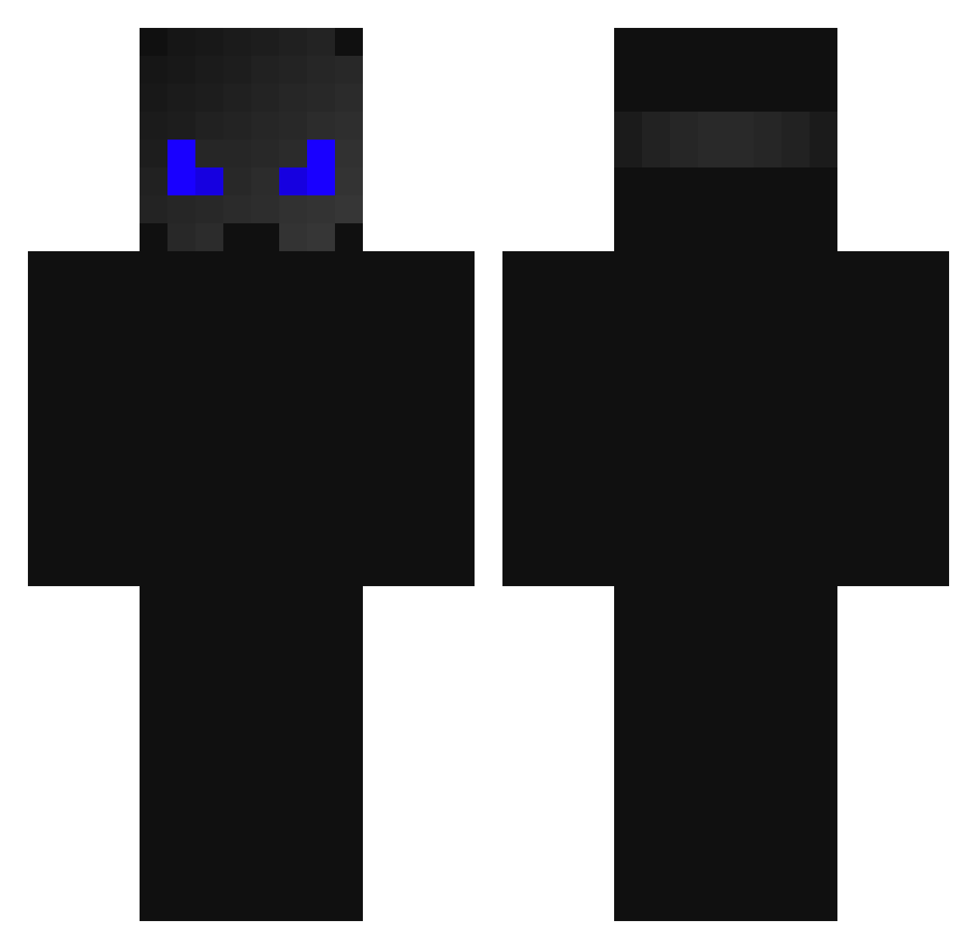 Rylais Minecraft skin, front and back view