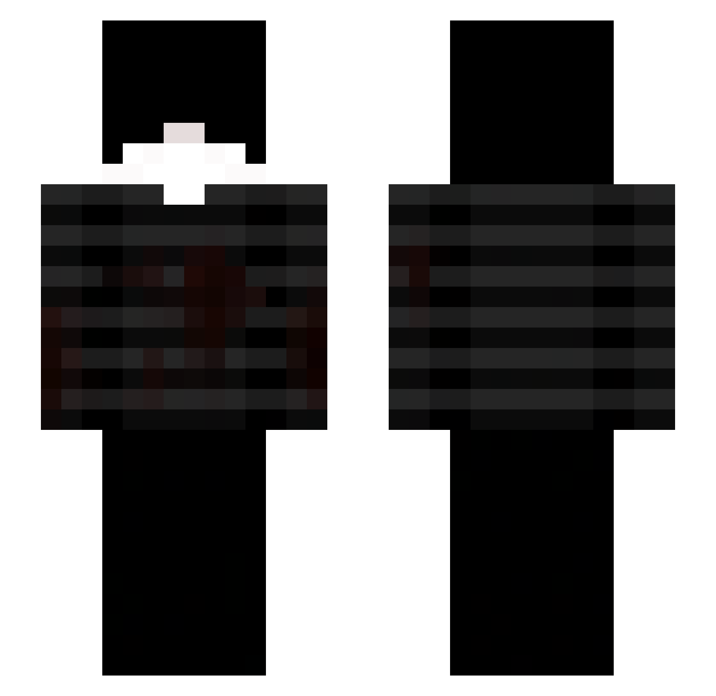 psychiczny_ Minecraft skin, front and back view