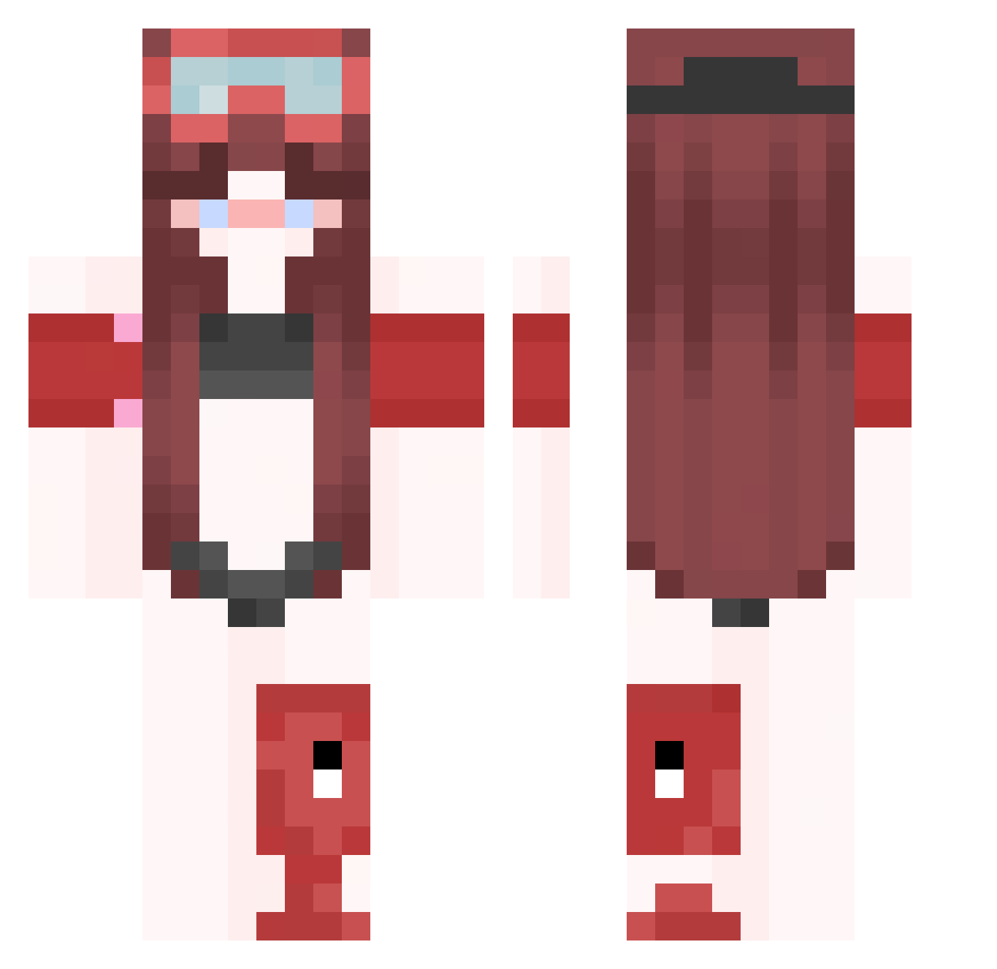 zz_HYxnl_12_12 Minecraft skin, front and back view