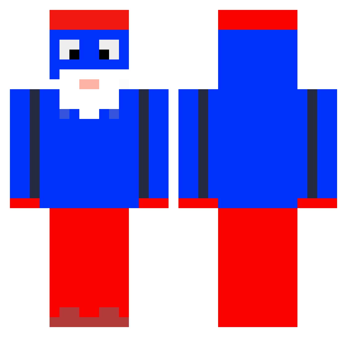 PoradnyBramborak Minecraft skin, front and back view
