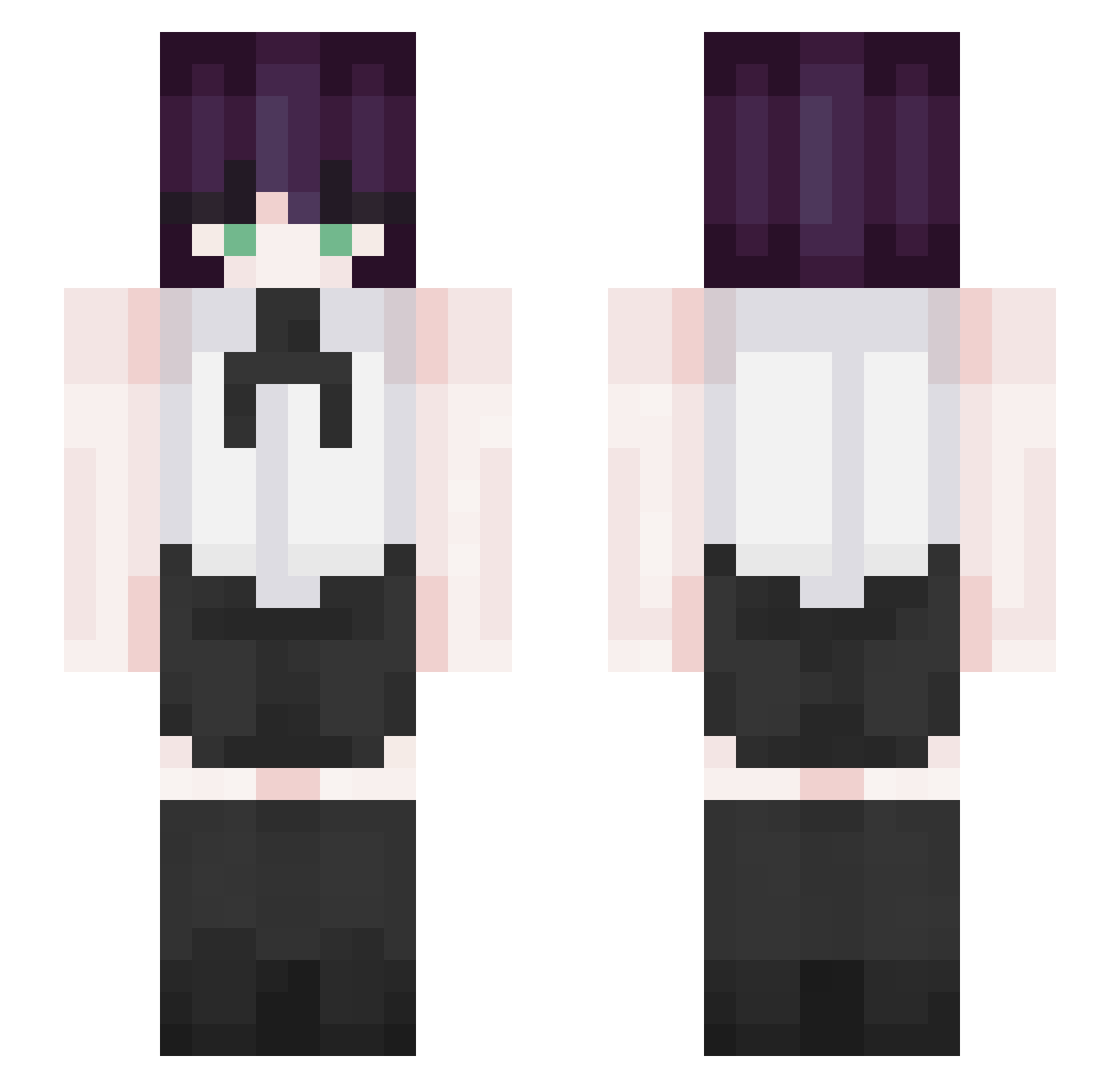 khoraaaav Minecraft skin, front and back view