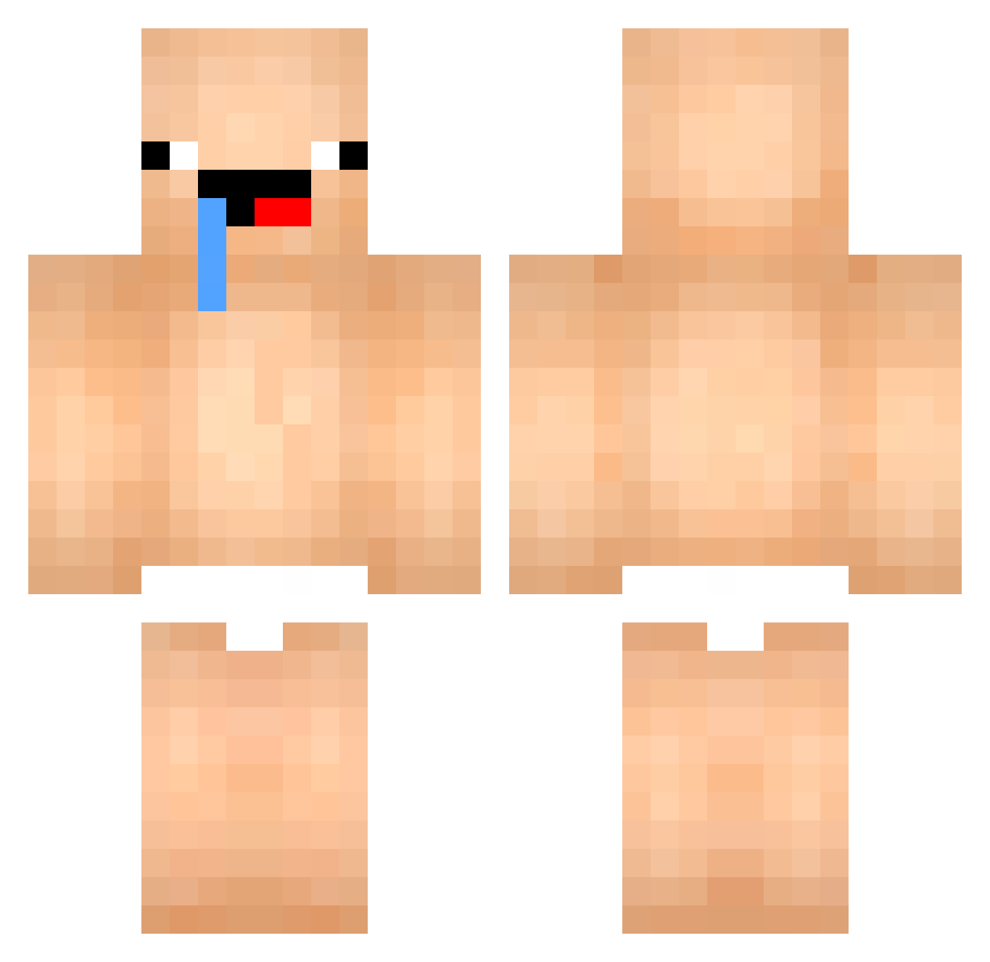 doncic777 Minecraft skin, front and back view