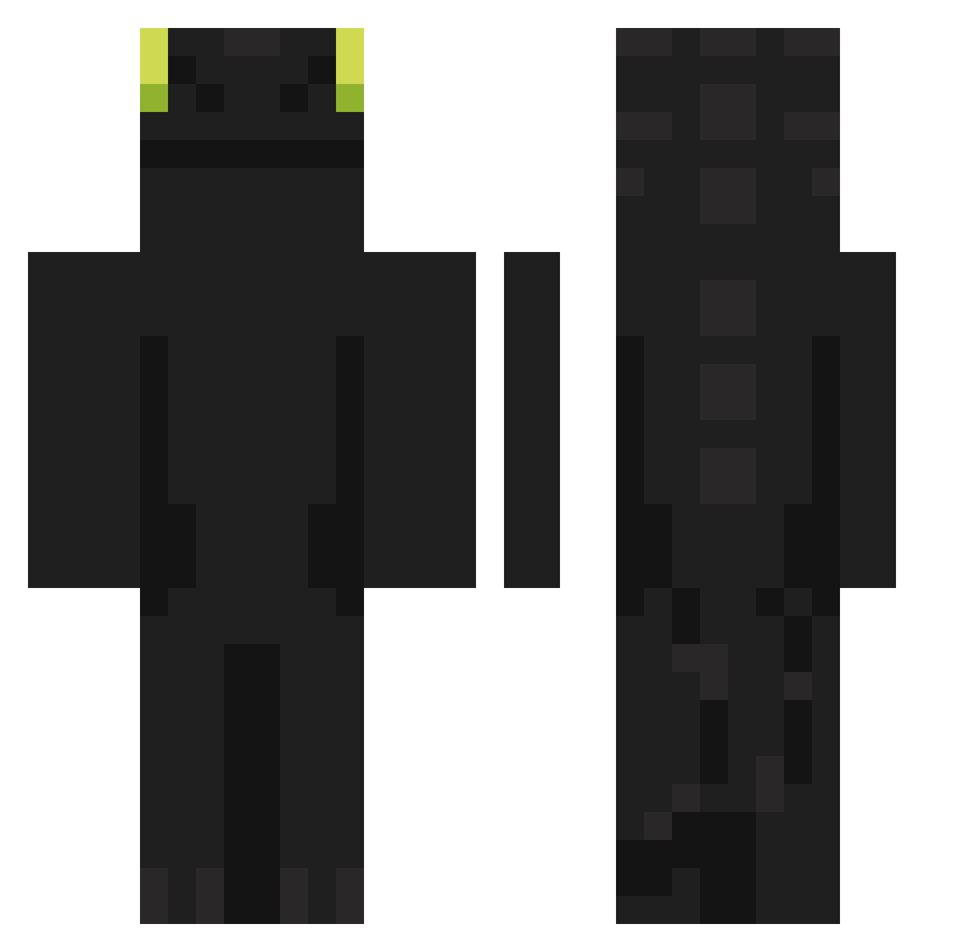 sihuan07 Minecraft skin, front and back view