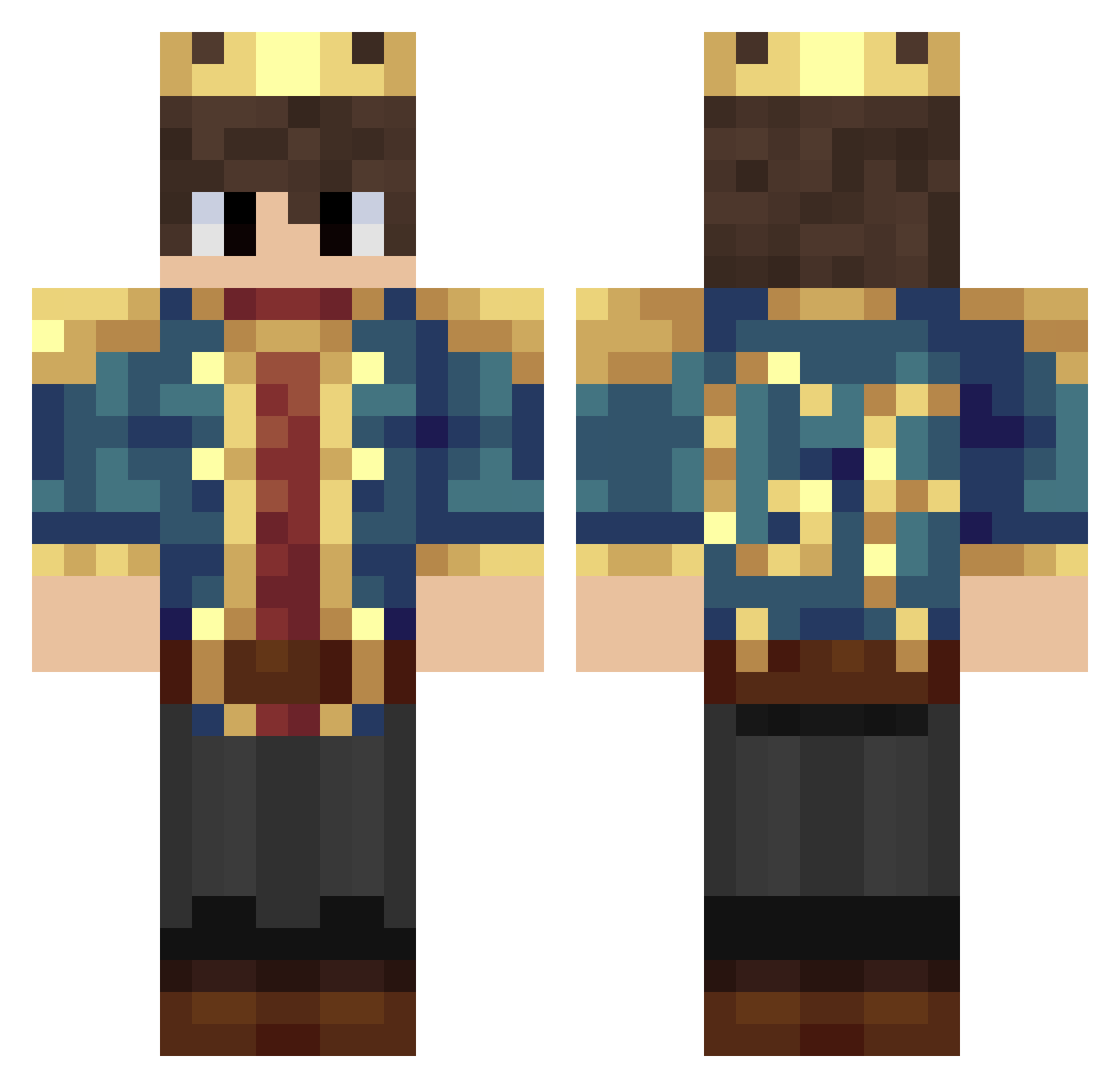 m4tteh666 Minecraft skin, front and back view