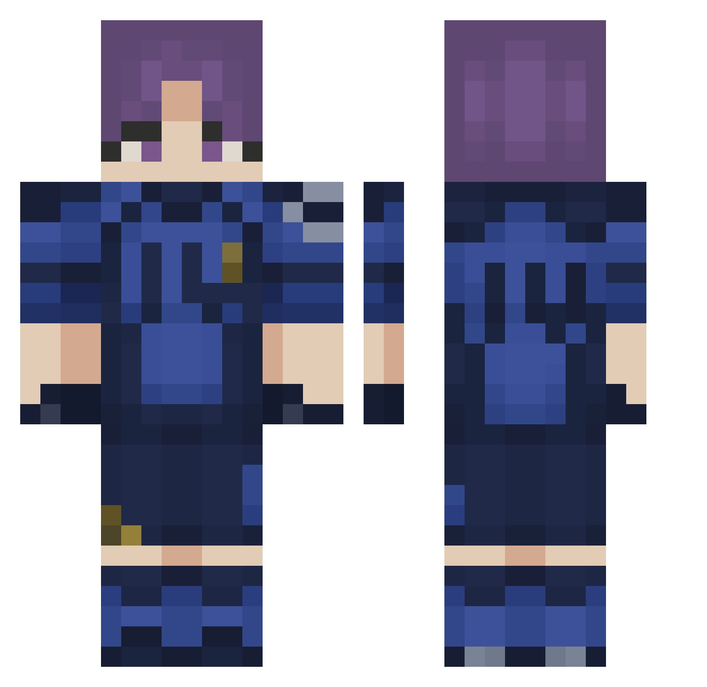 MrMemeGuy89362 Minecraft skin, front and back view