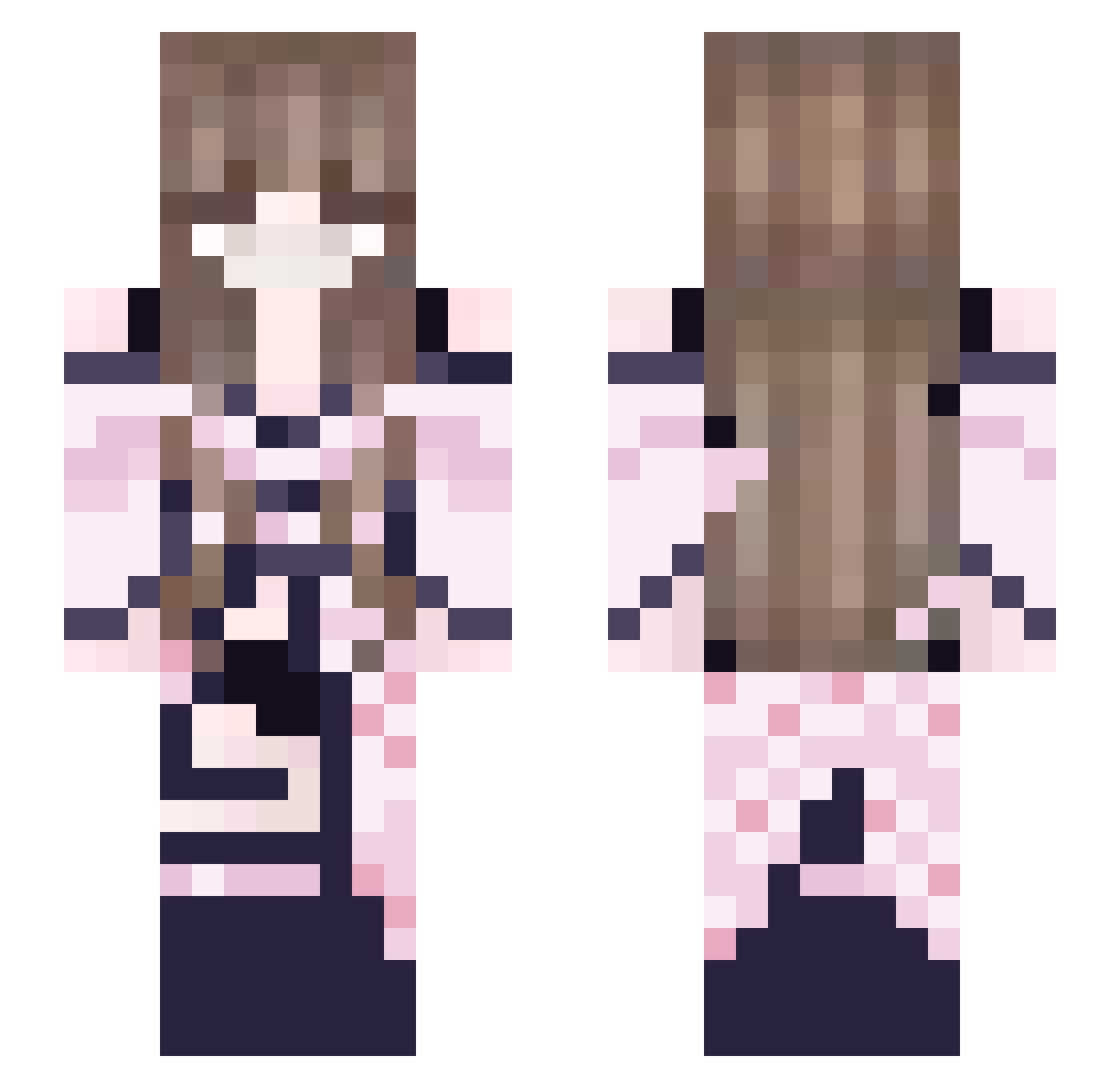 tenC4D_ Minecraft skin, front and back view