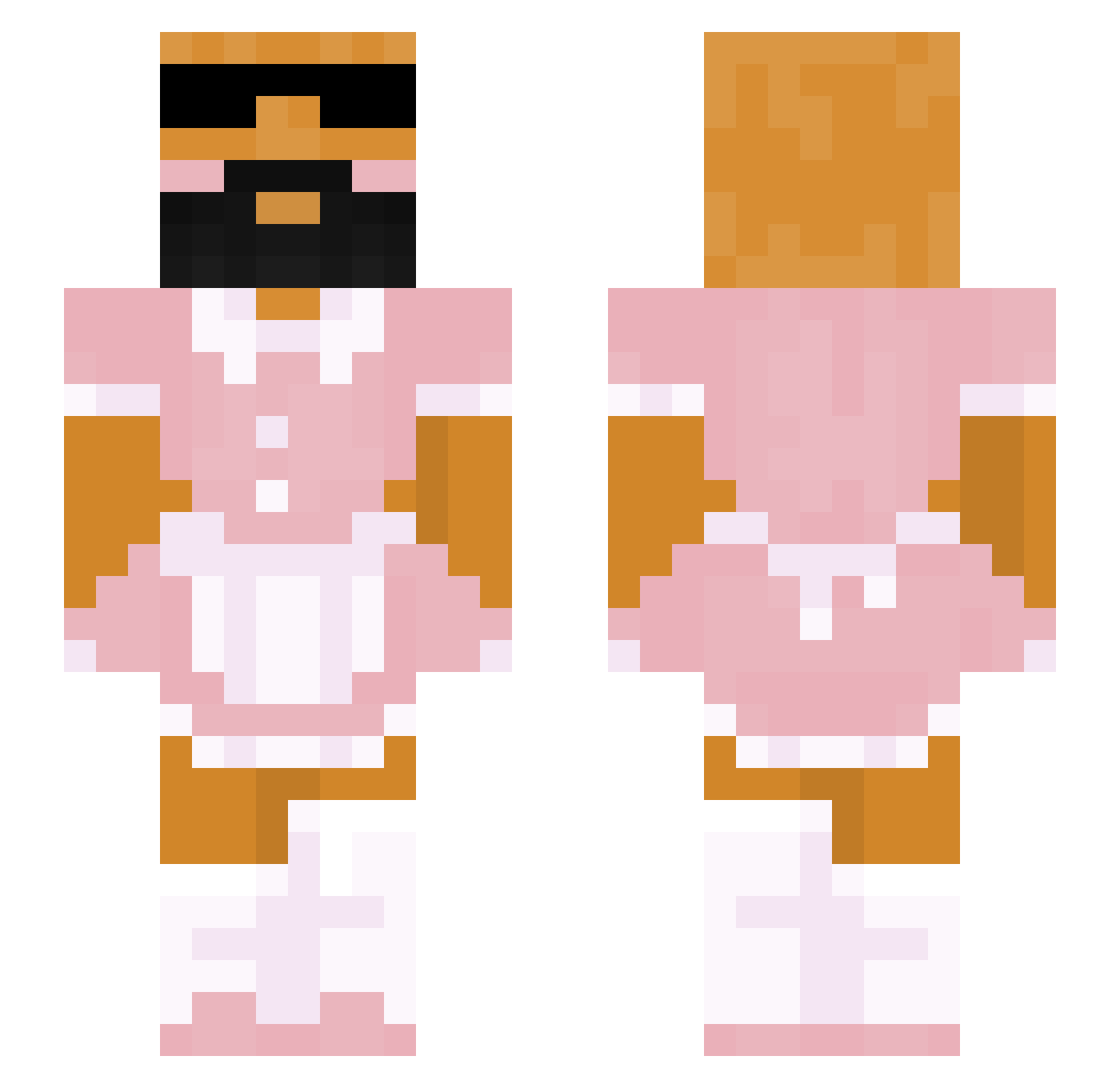 rilee06 Minecraft skin, front and back view