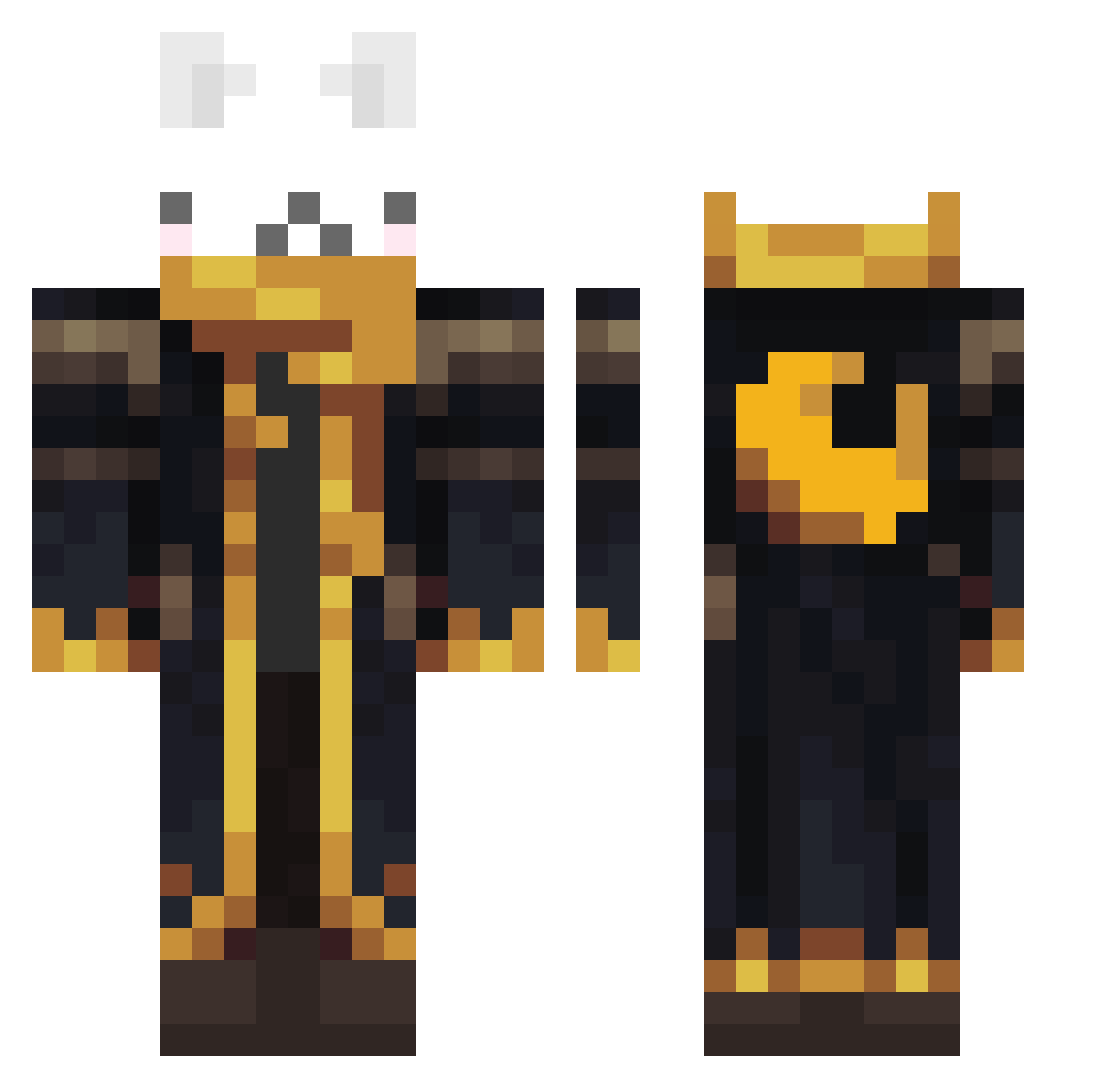_Aegil Minecraft skin, front and back view