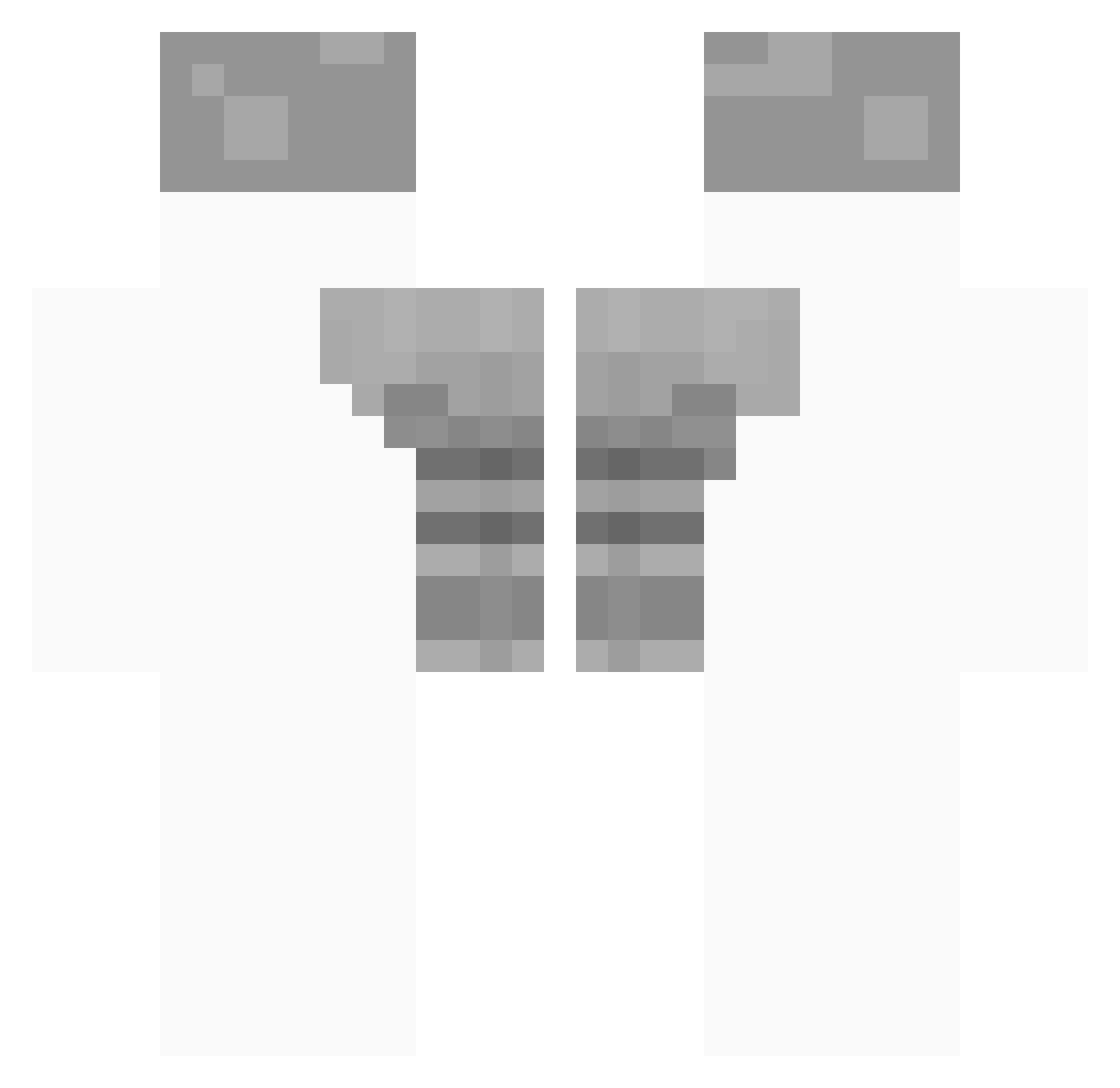 Valauris Minecraft skin, front and back view