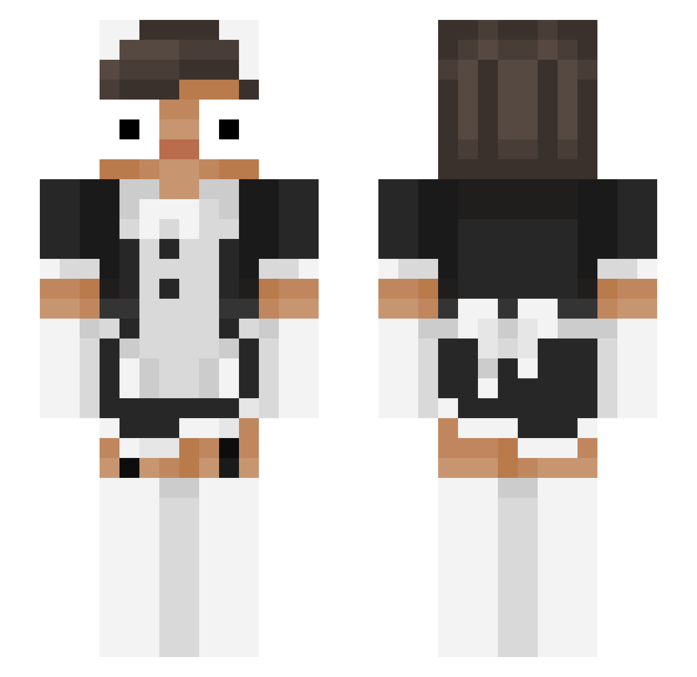 smajour Minecraft skin, front and back view