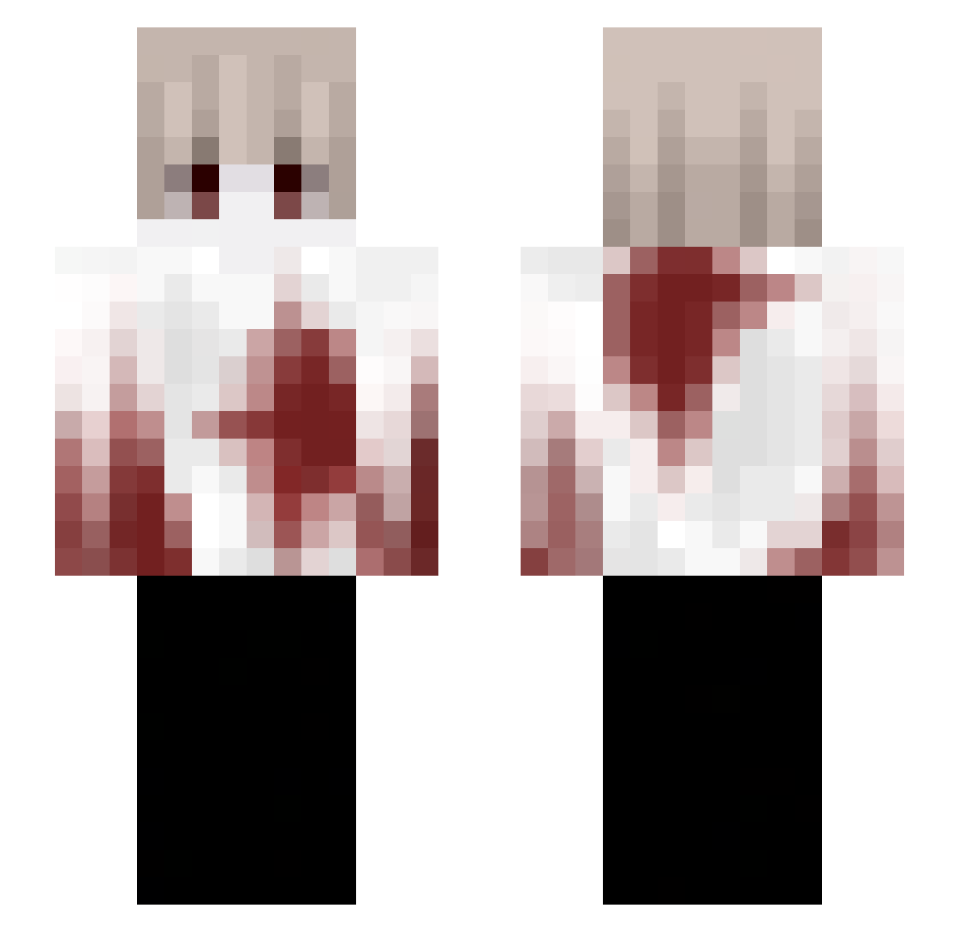 mati7_ Minecraft skin, front and back view