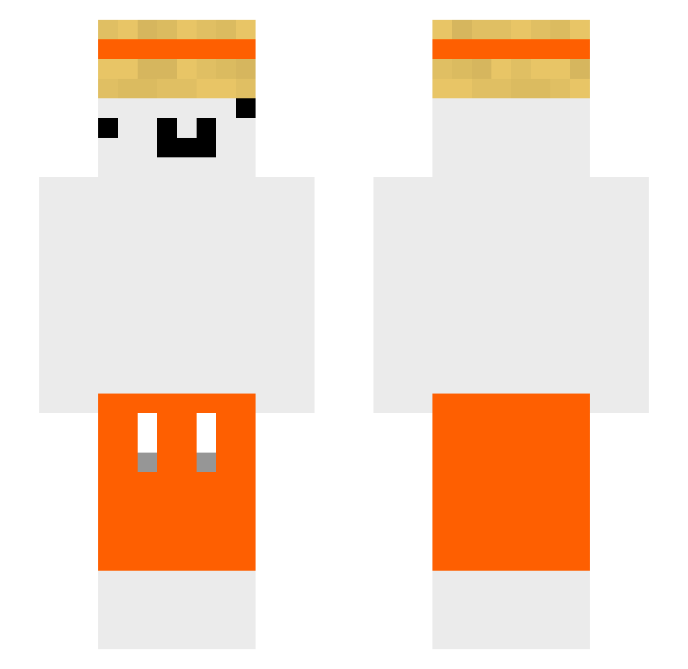 slenkyy Minecraft skin, front and back view