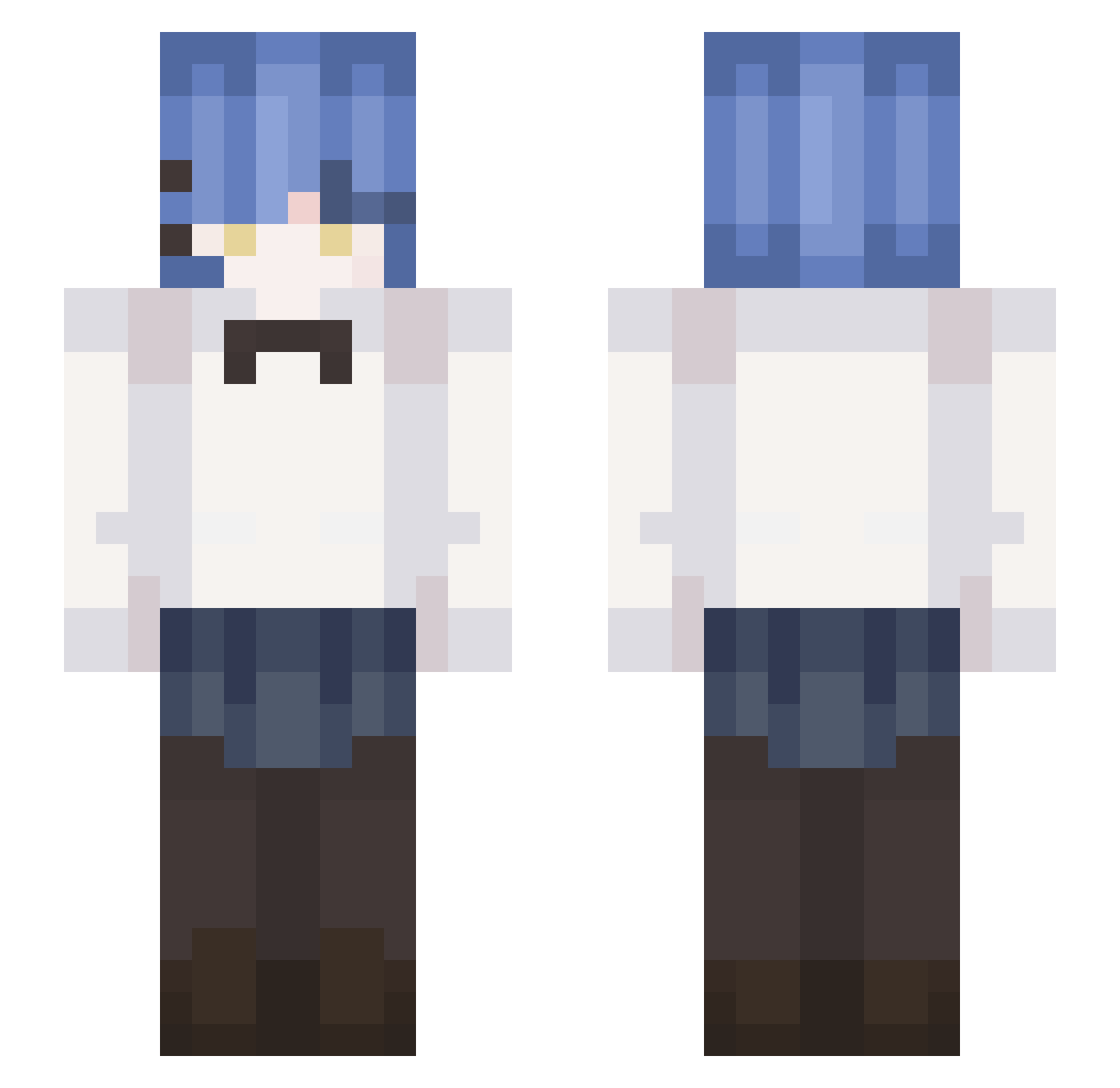 MDK2030 Minecraft skin, front and back view