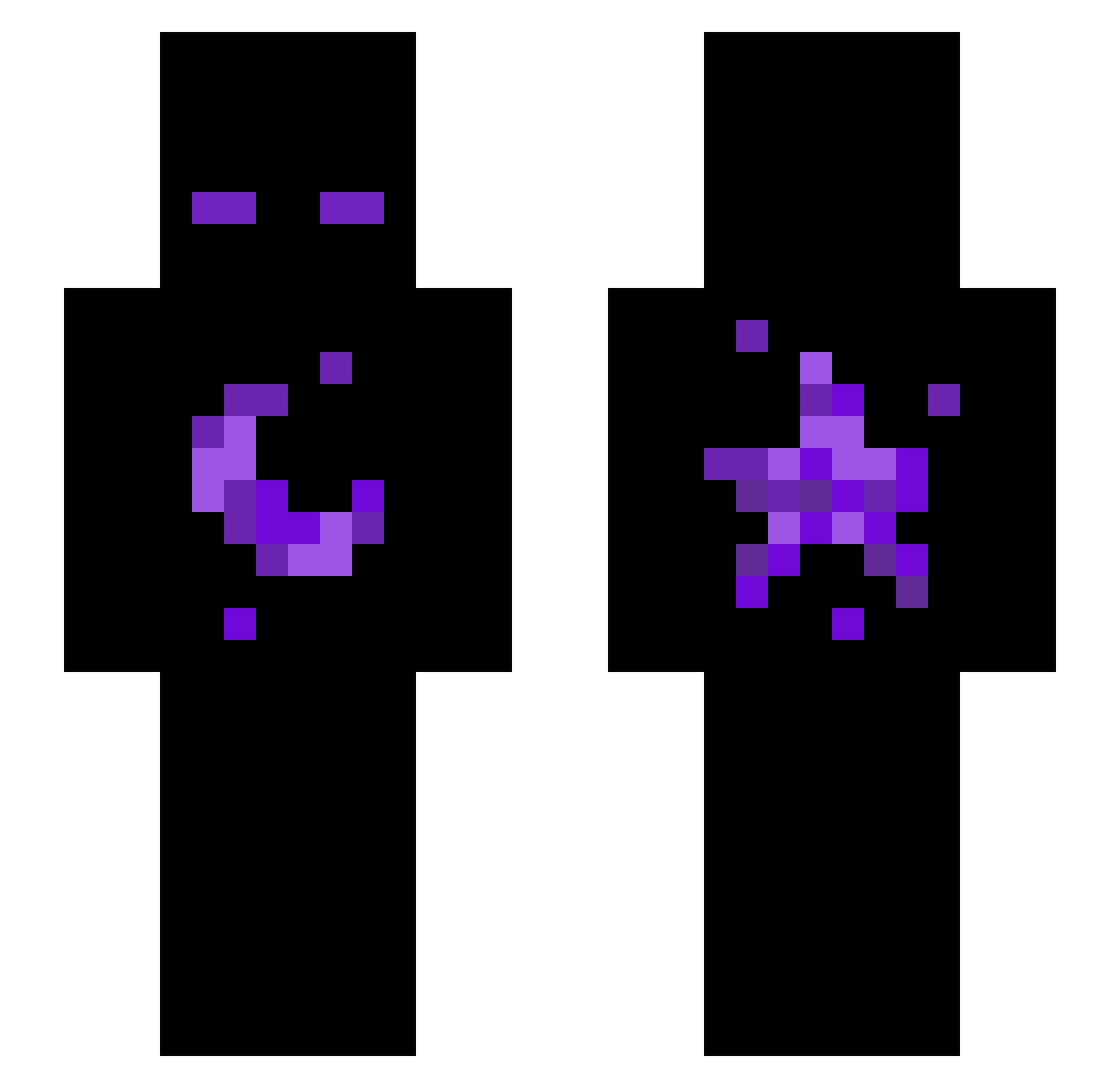 Miloisthegoat7 Minecraft skin, front and back view