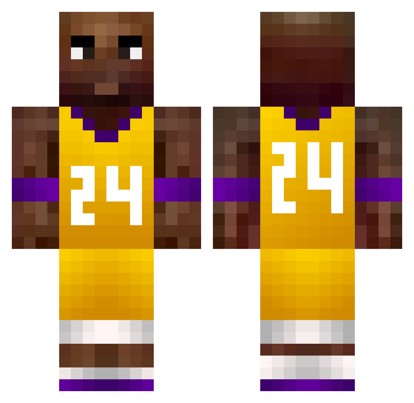 qianmouxi Minecraft skin, front and back view