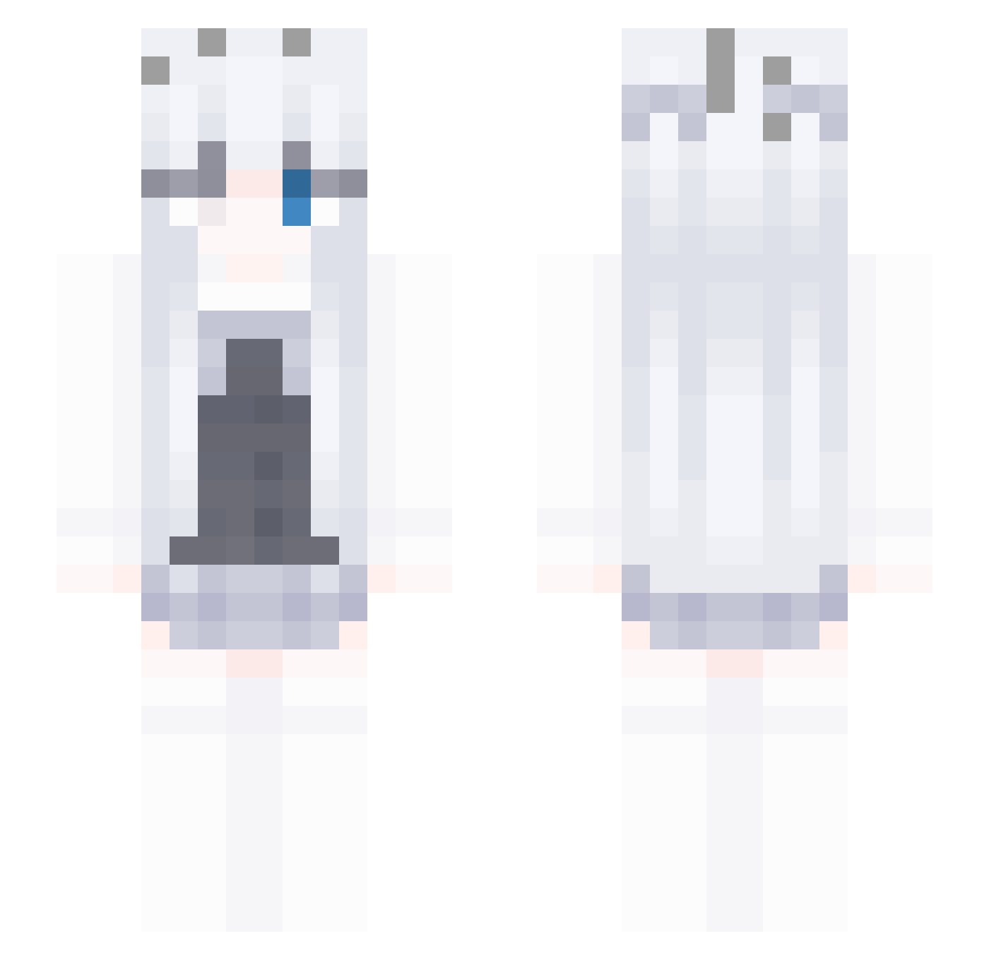 z__He Minecraft skin, front and back view