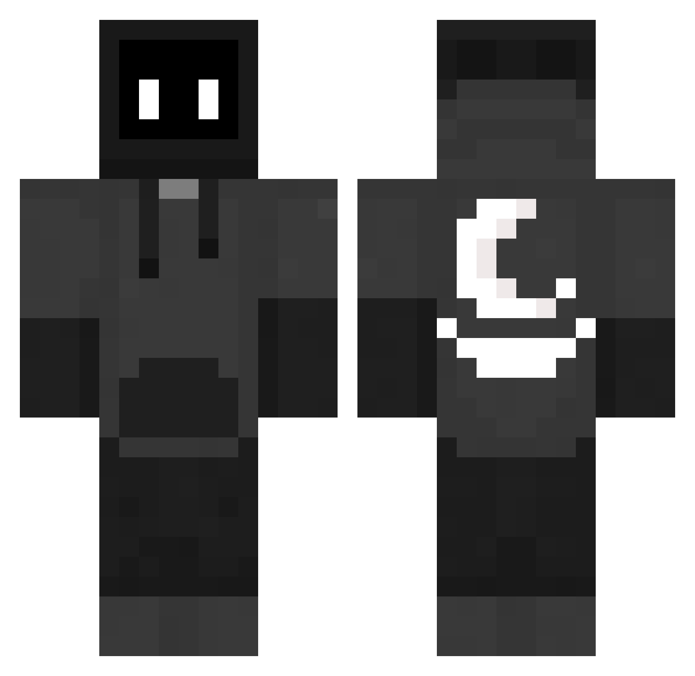 ReverseSwitch09 Minecraft skin, front and back view