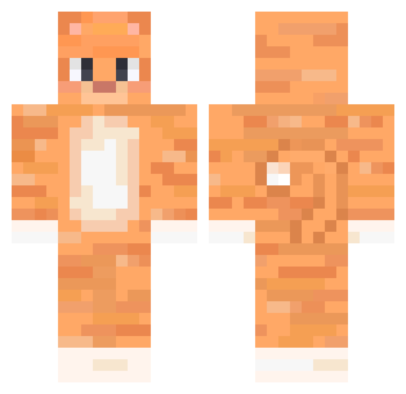 JOANBECK Minecraft skin, front and back view