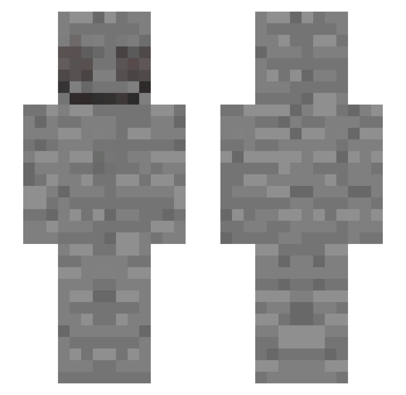 Ilikeponyz10 Minecraft skin, front and back view
