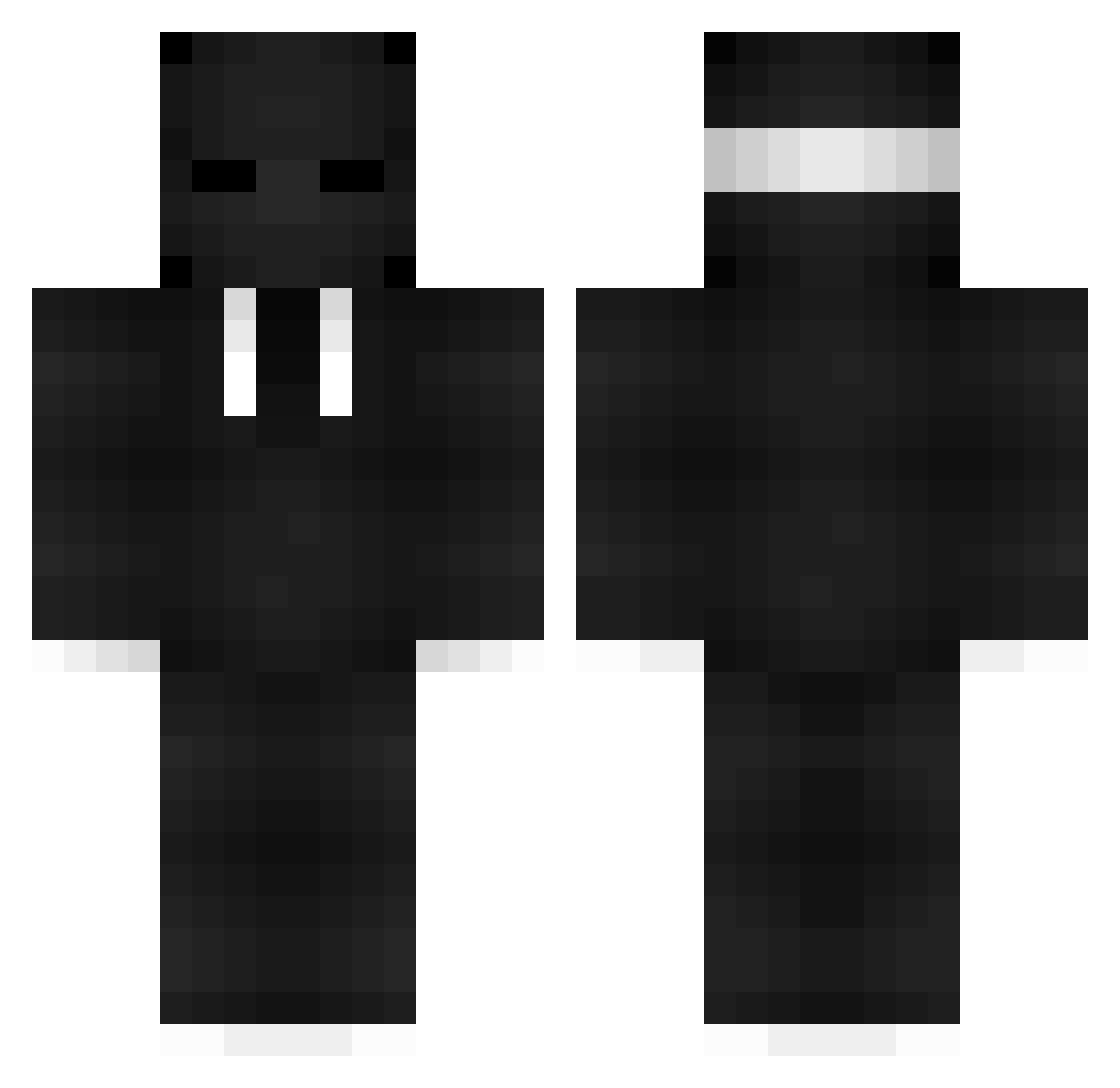 ReedFlo Minecraft skin, front and back view