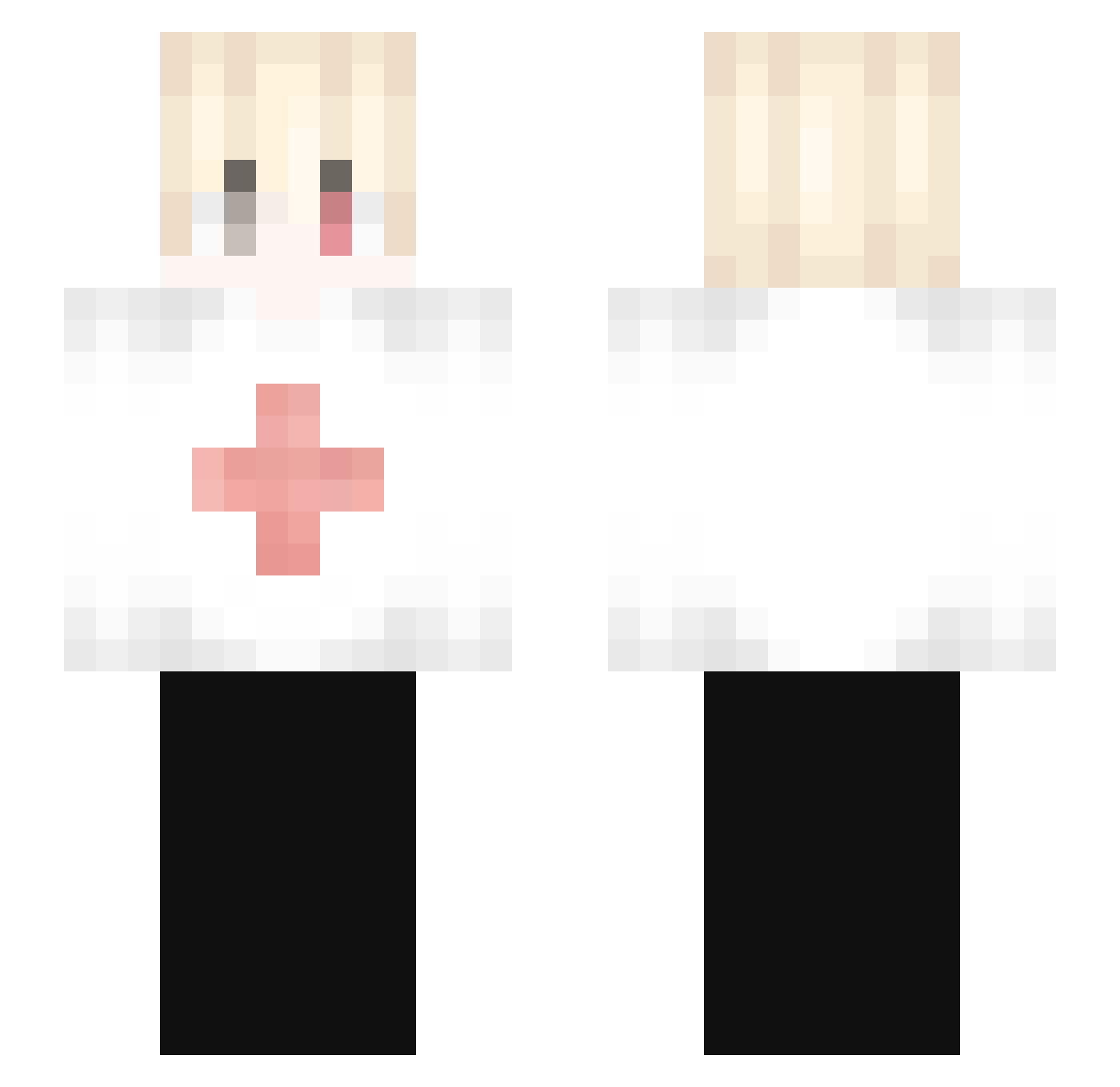 cursedy_y Minecraft skin, front and back view