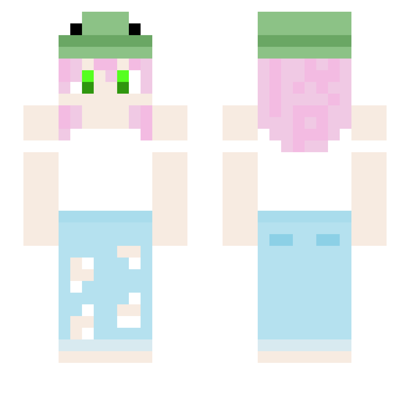 shroomly_ Minecraft skin, front and back view