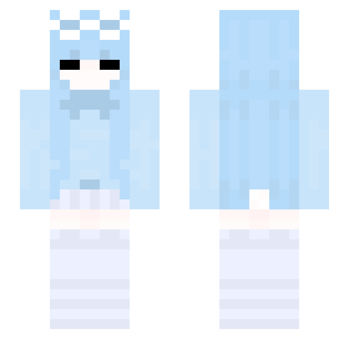 tsukinori_ Minecraft skin, front and back view