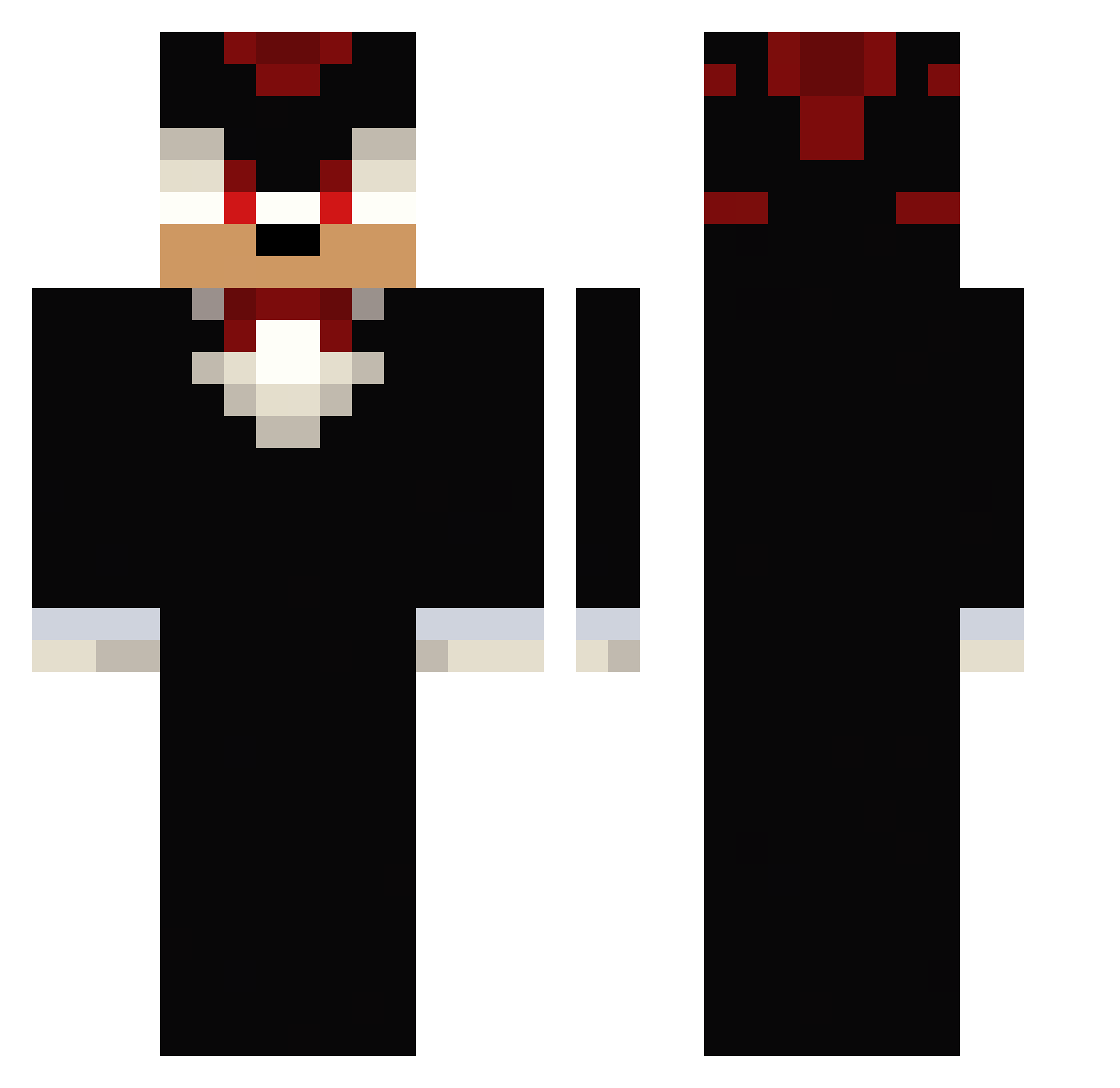 CoNceicao2004 Minecraft skin, front and back view