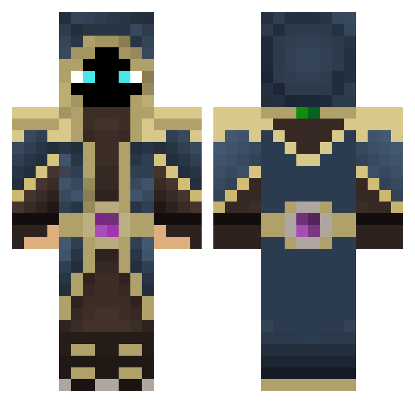 jaodosbalde Minecraft skin, front and back view