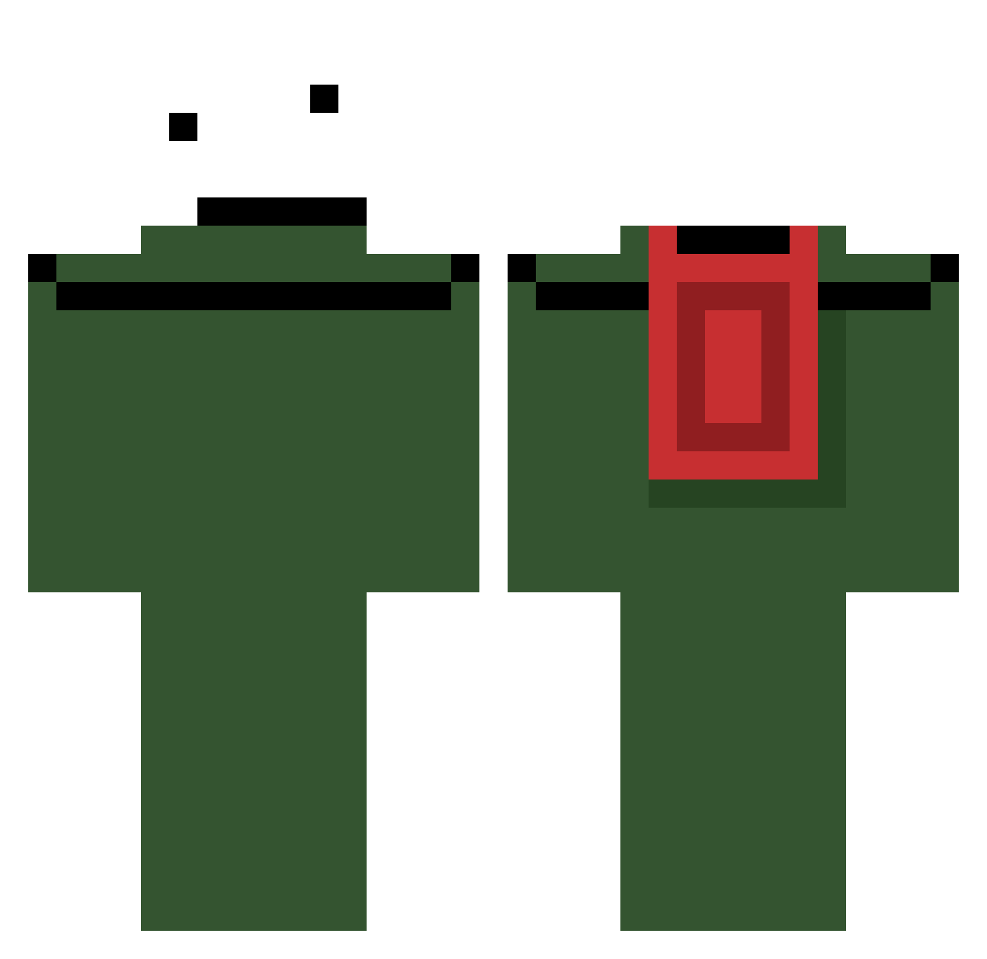 Sir_Burnt_Toast Minecraft skin, front and back view