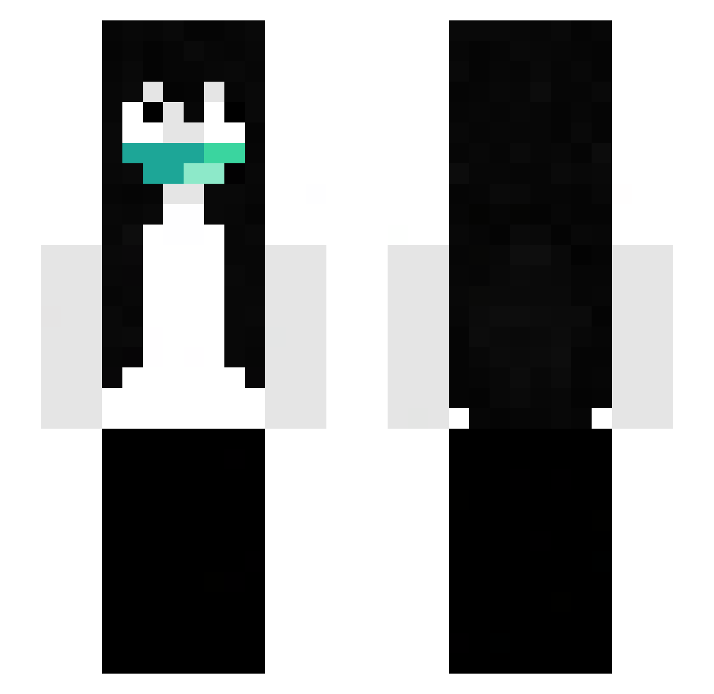 mqnv3l Minecraft skin, front and back view