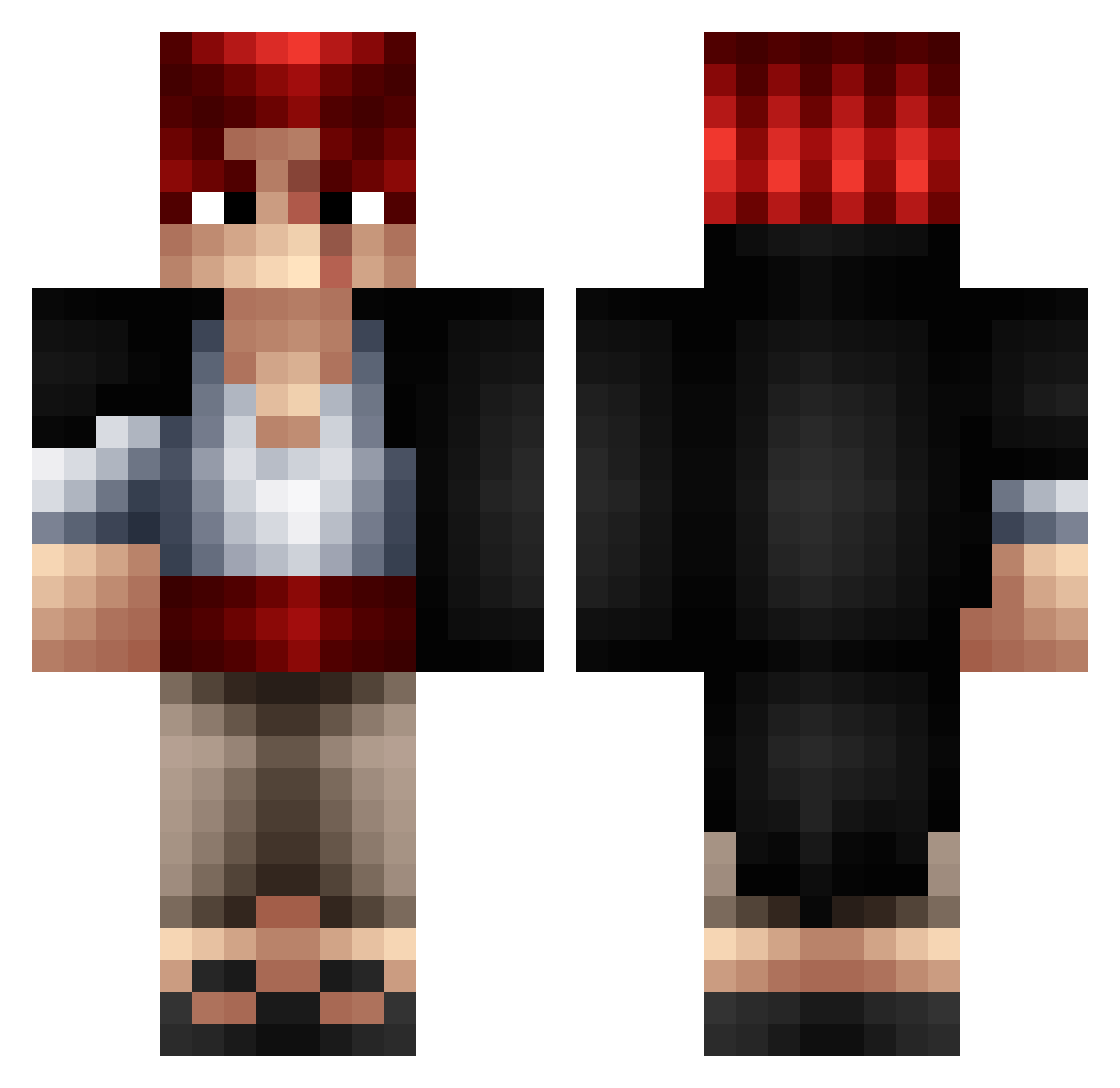 RainstormLeo Minecraft skin, front and back view