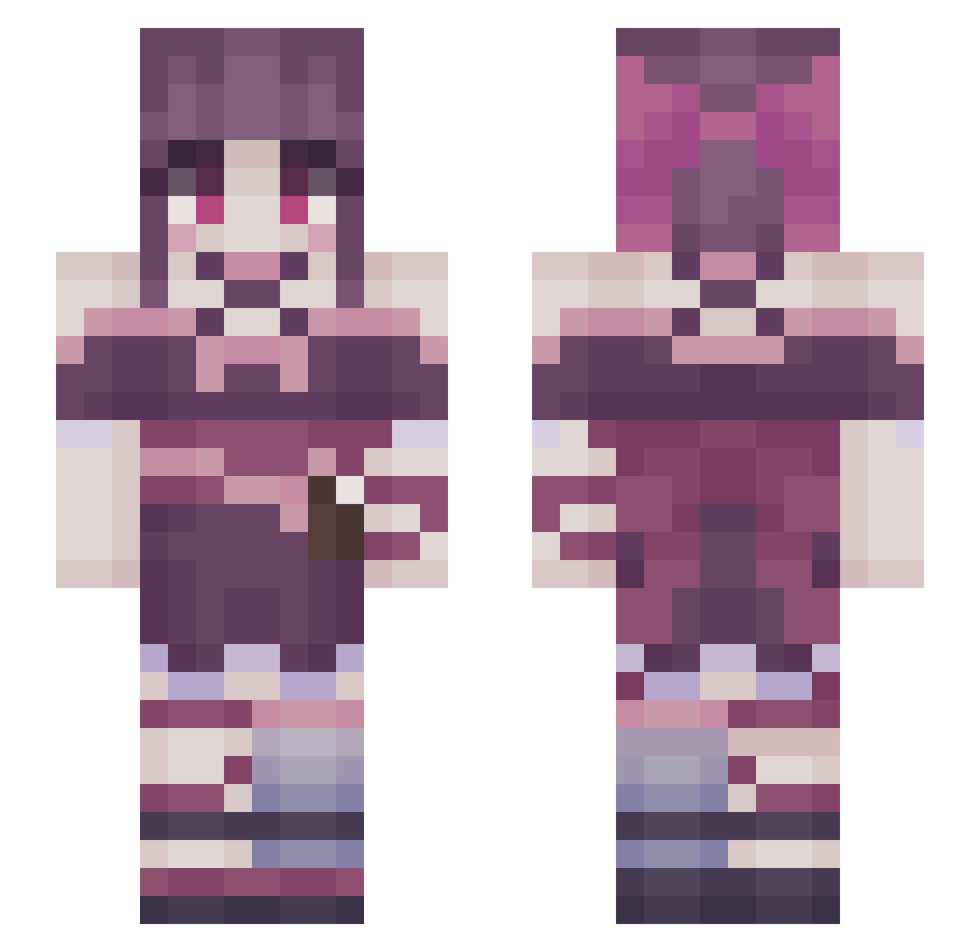 FallAutumn405 Minecraft skin, front and back view