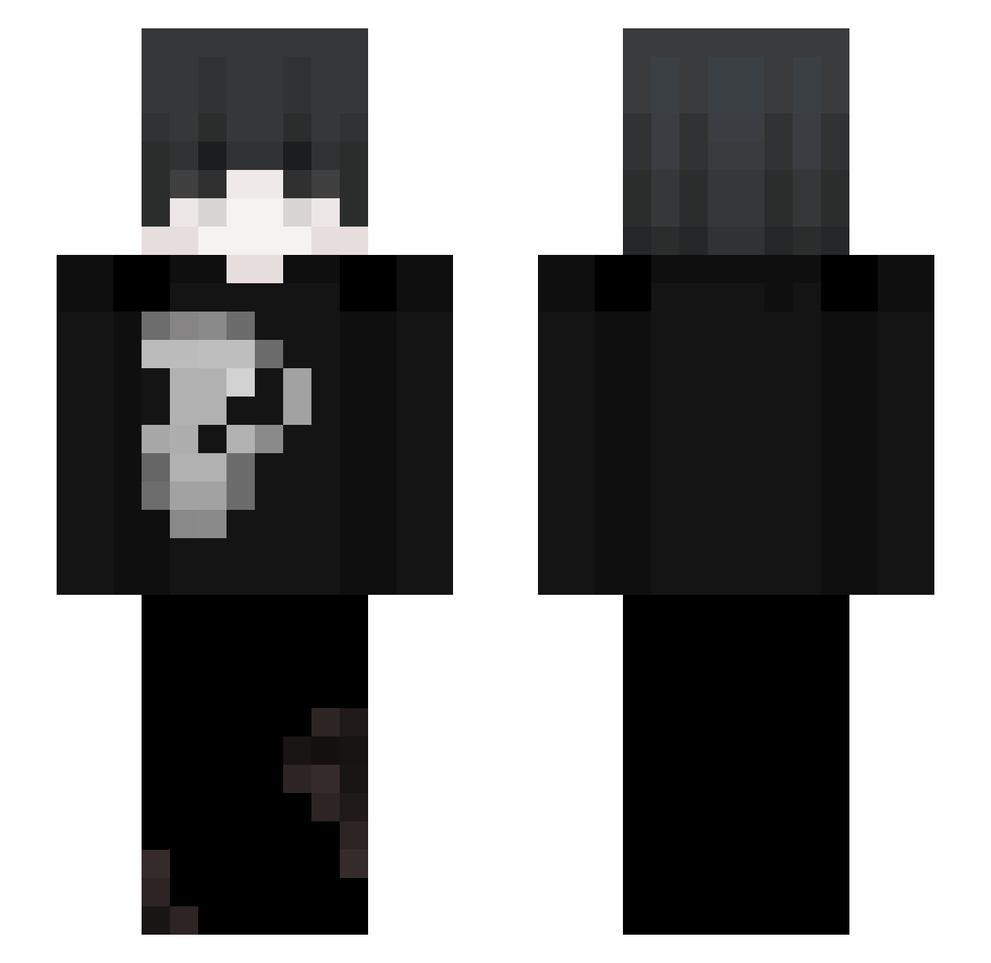 makkeuu Minecraft skin, front and back view