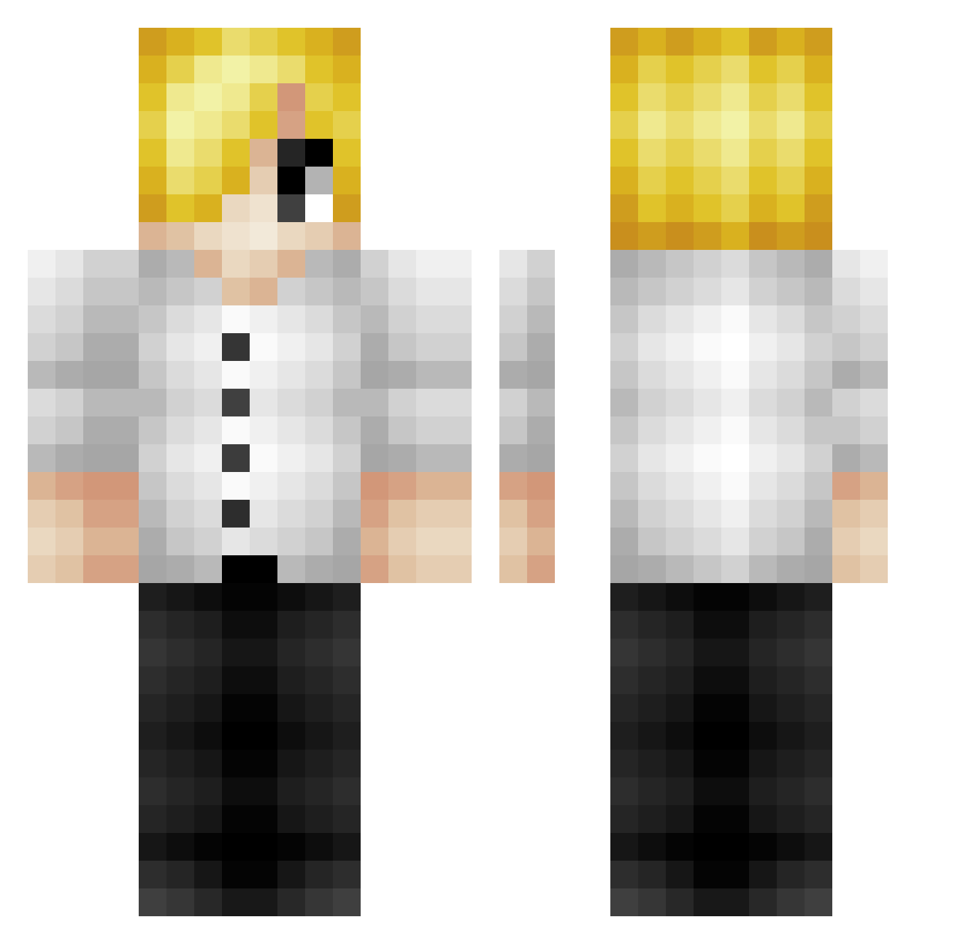 COCO_DU_BENDO Minecraft skin, front and back view