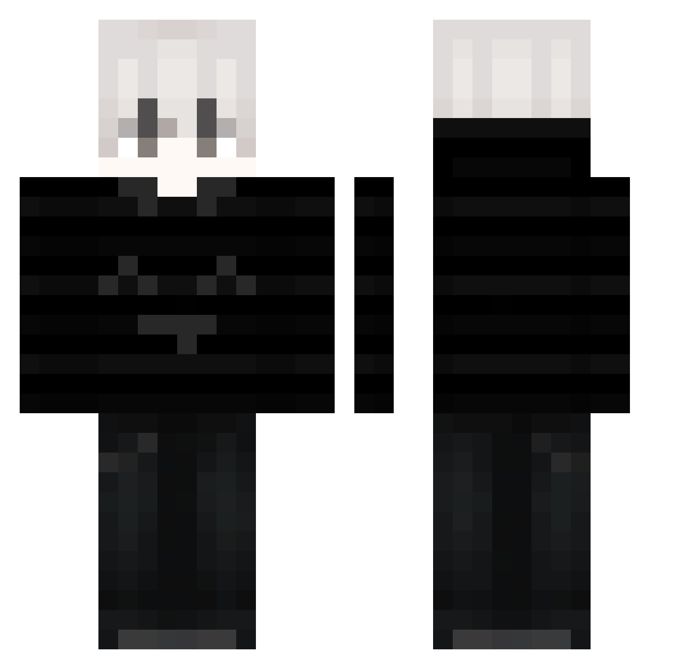 Sunspot Minecraft skin, front and back view