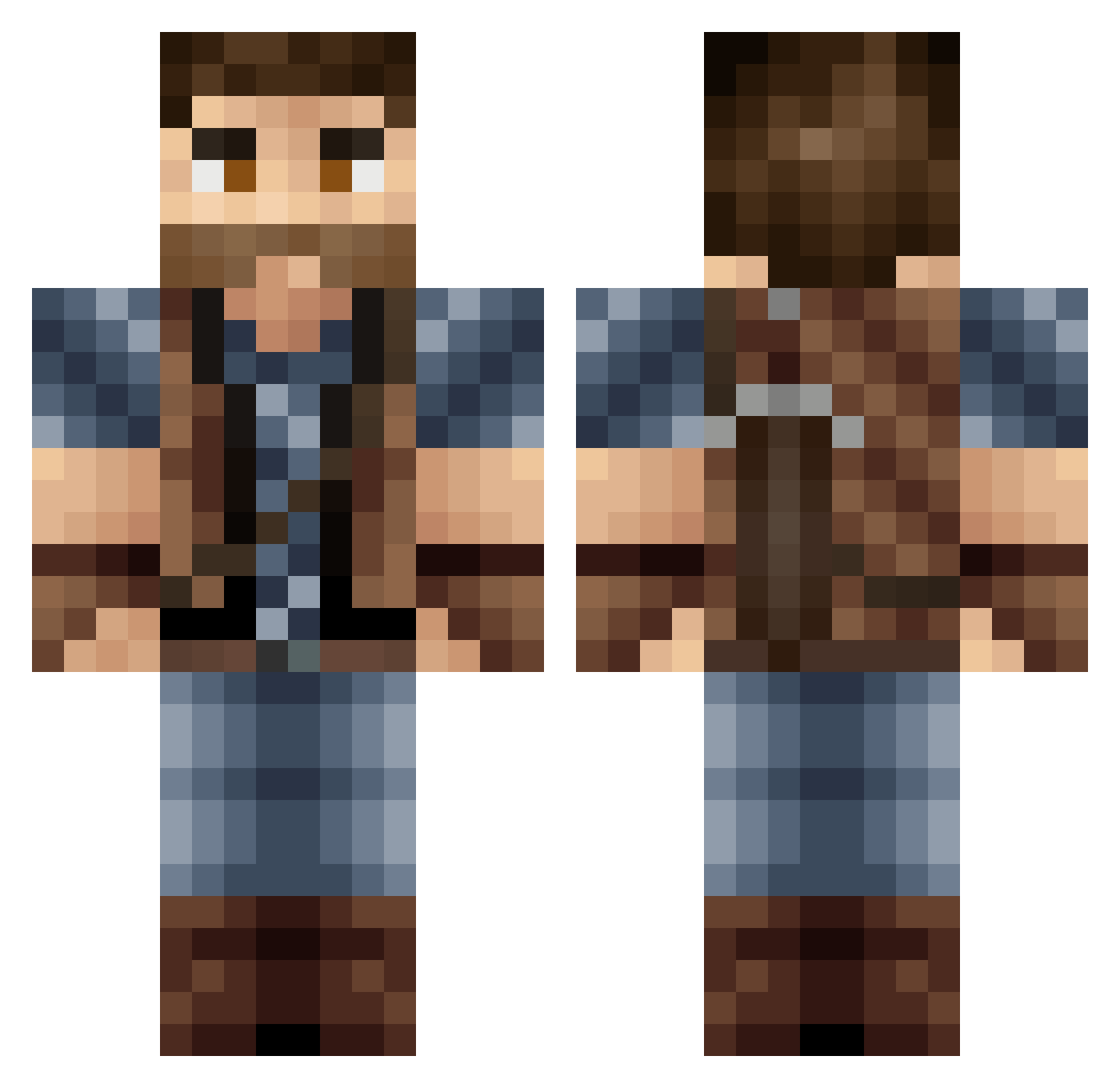 JensMeindertsma Minecraft skin, front and back view