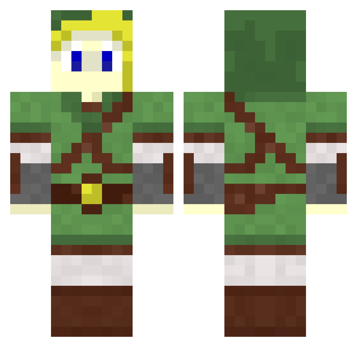 thuoi Minecraft skin, front and back view