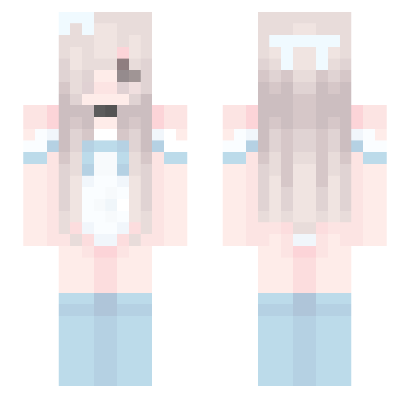 flynix_x Minecraft skin, front and back view