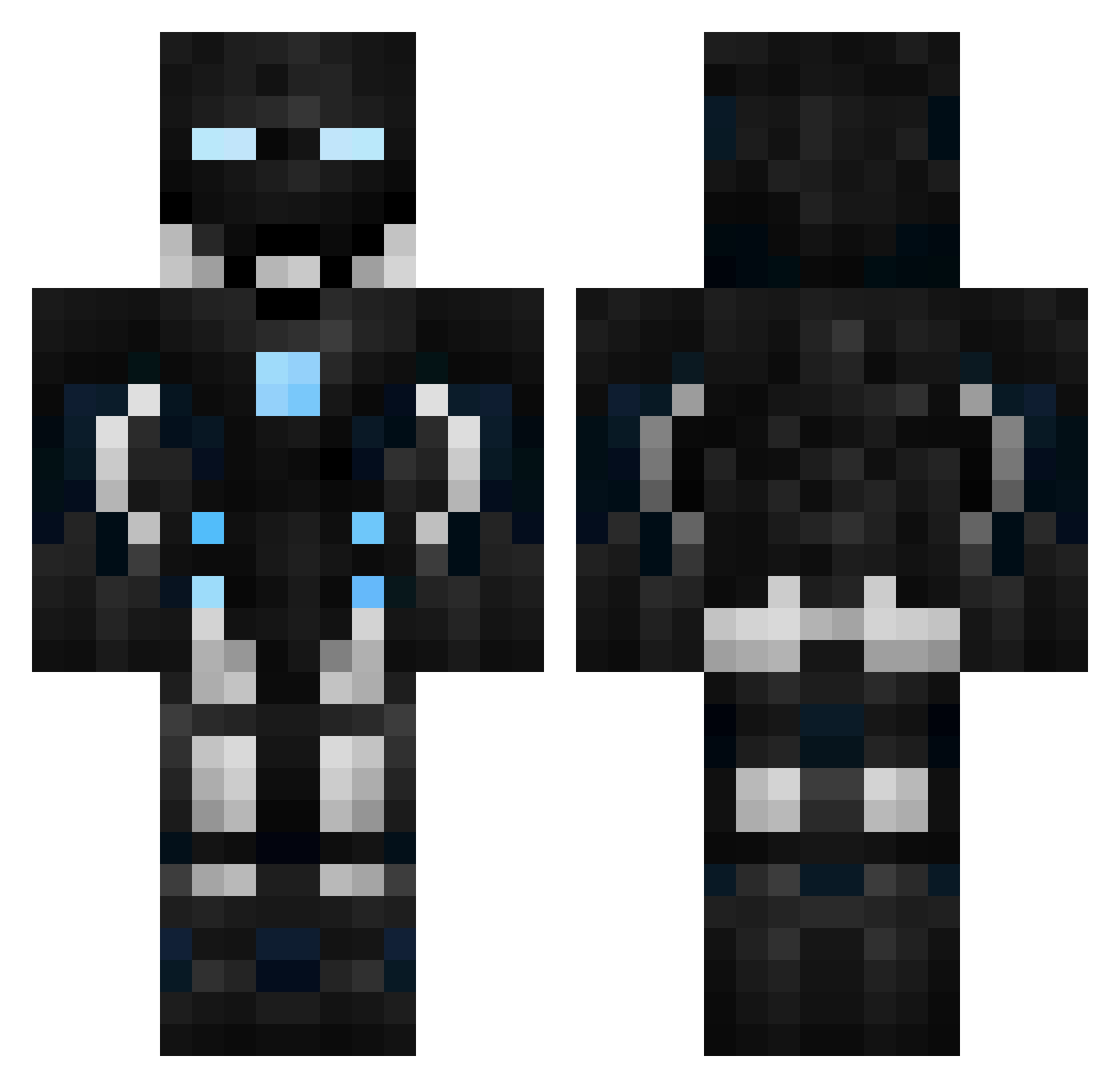 ramonalvarez Minecraft skin, front and back view