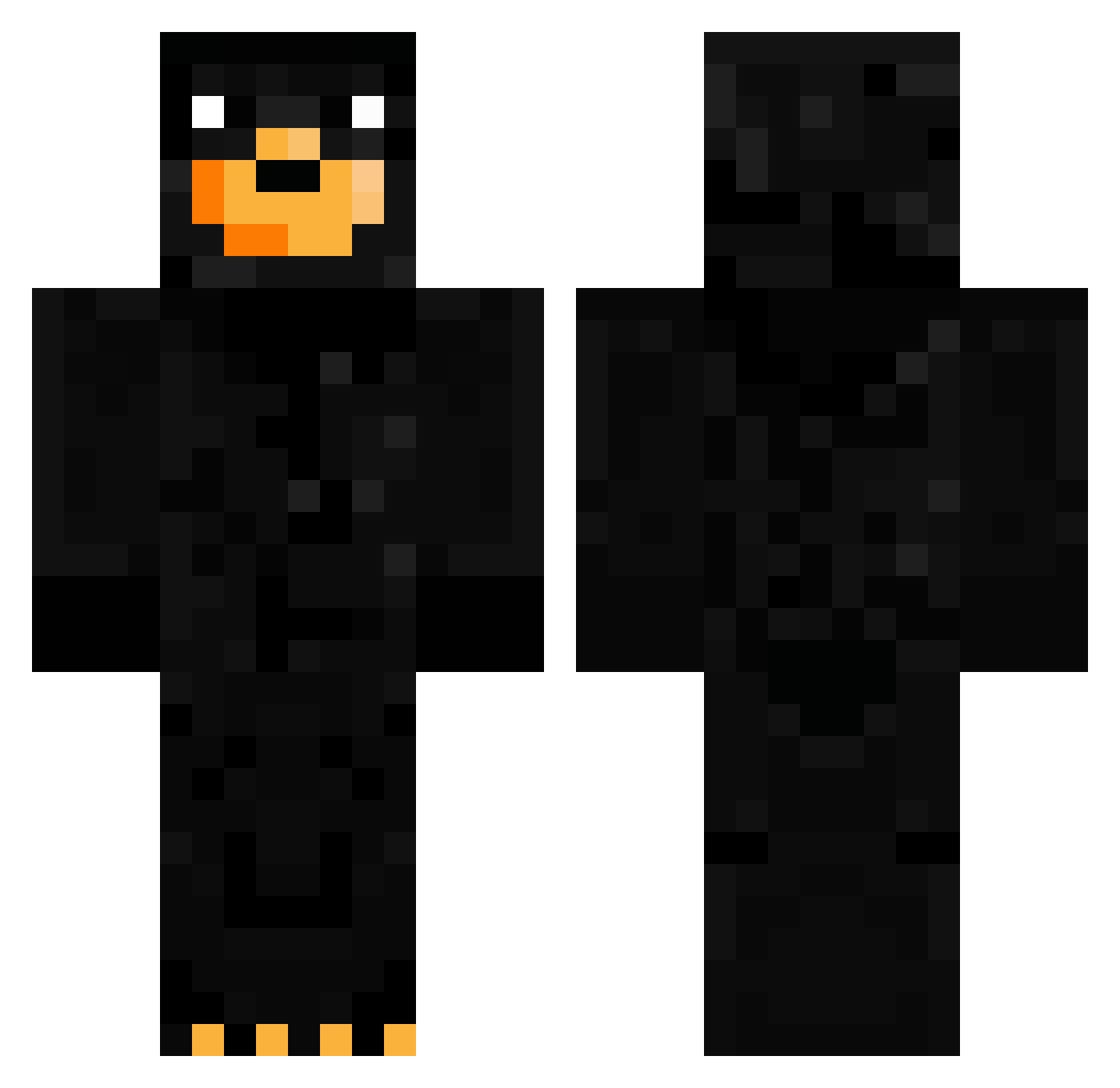 skippers Minecraft skin, front and back view