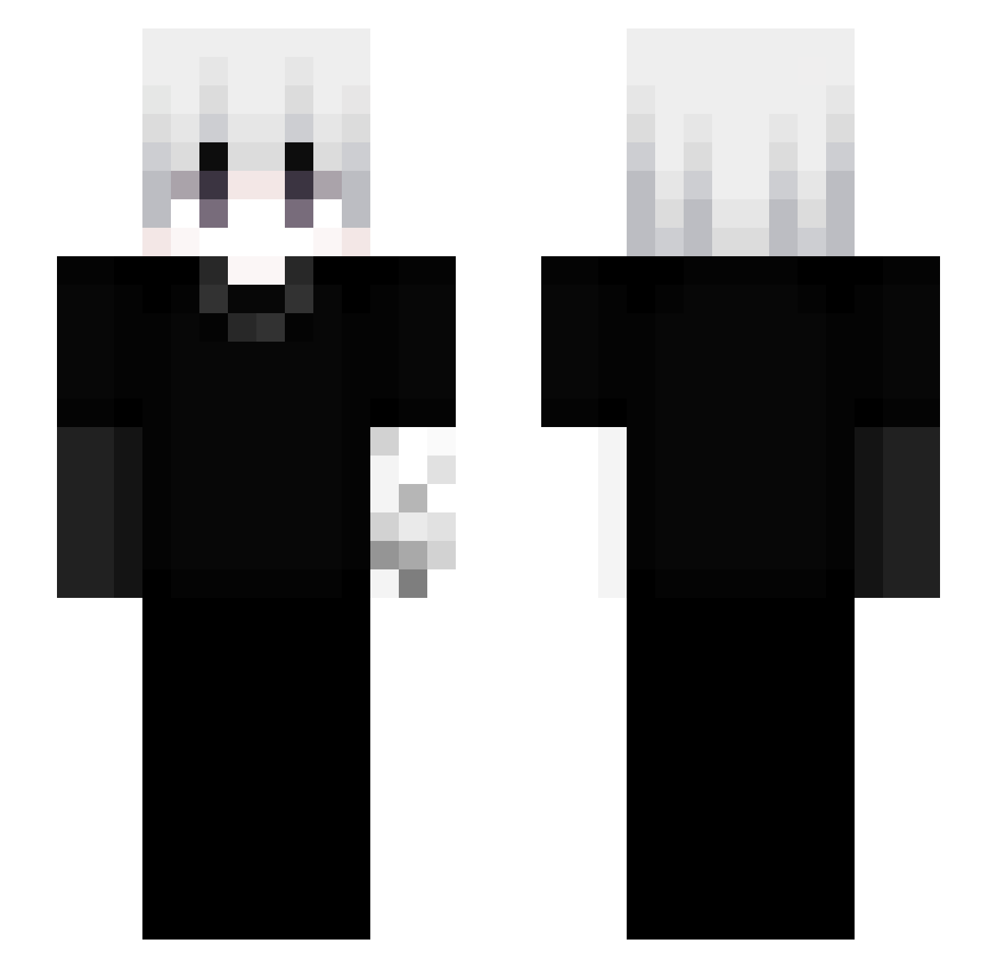 KrutikHere Minecraft skin, front and back view